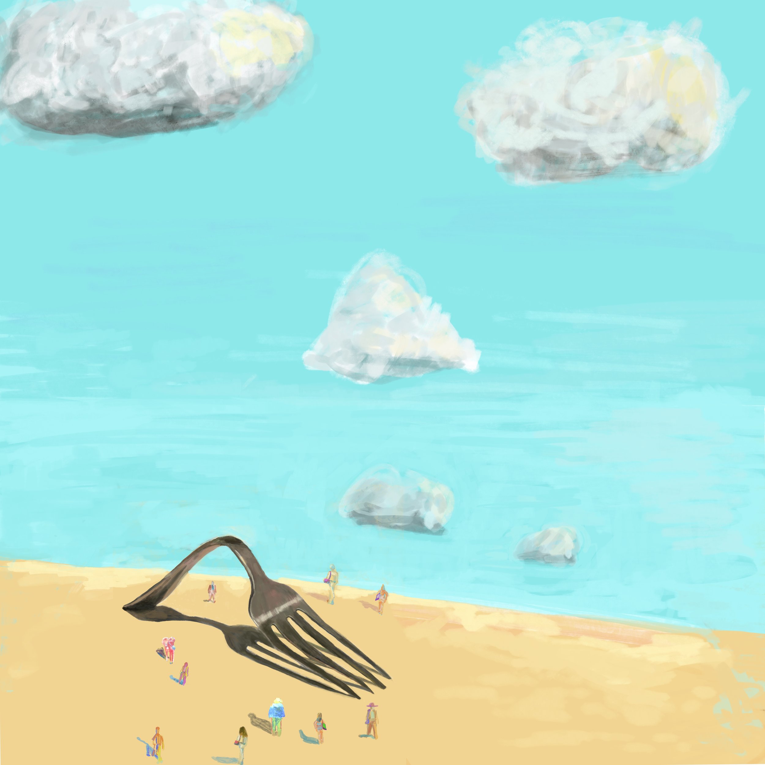 People of the Fork 4 (Digital painting, 2023)