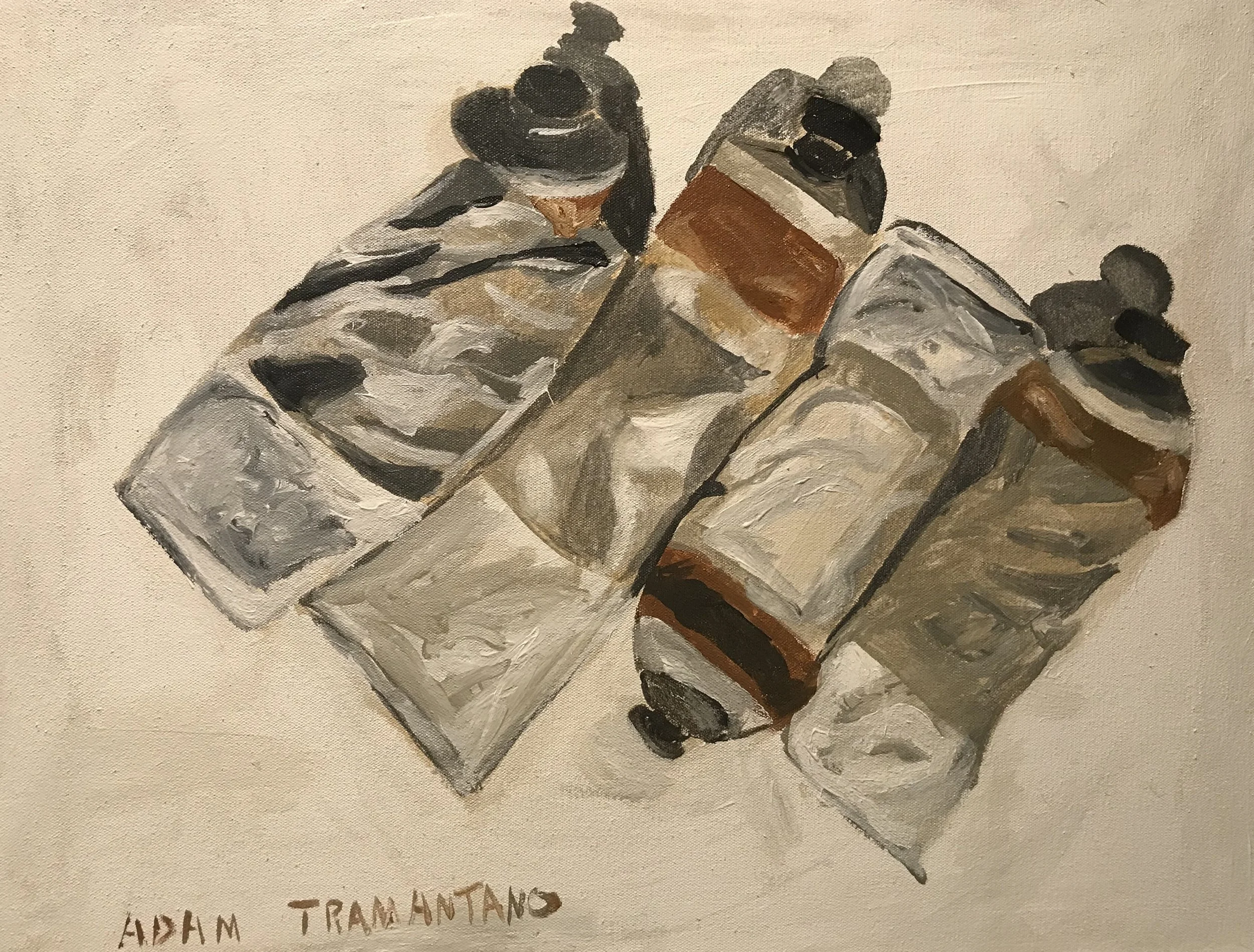 4 tubes of paint [16"x20"]