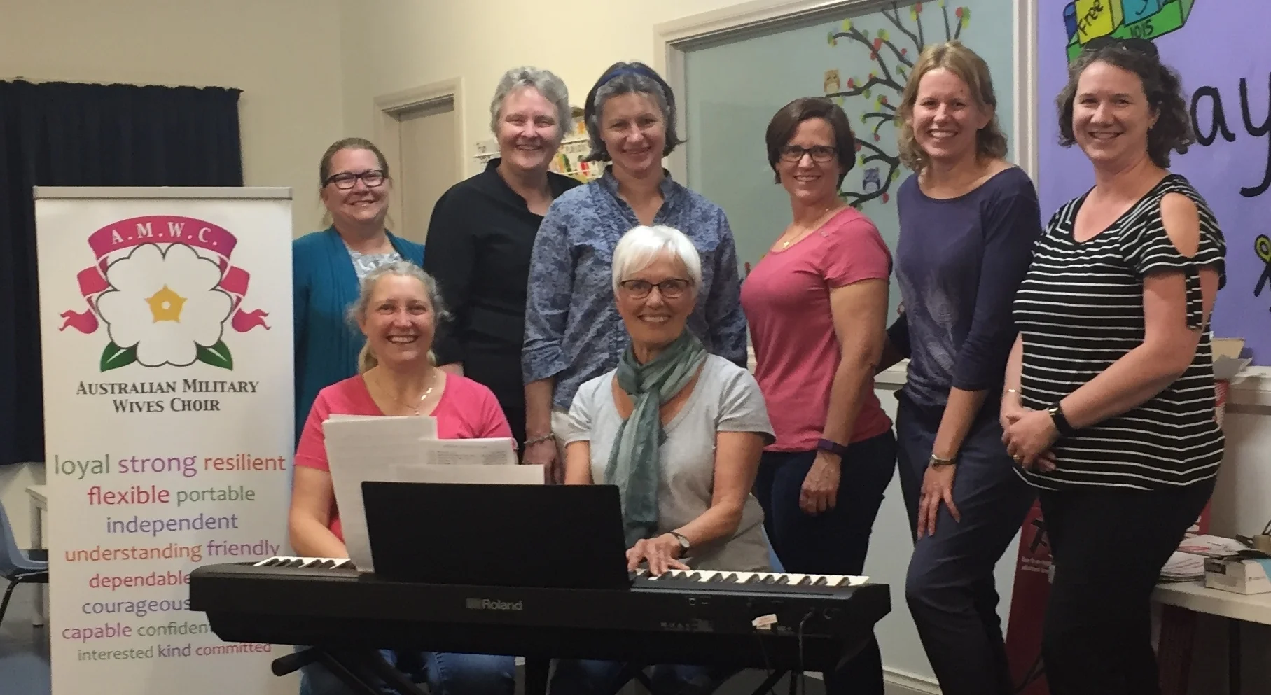 AMWChoir Wagga Wagga are very excited to receive a dedicated piano and music stool which will make rehearsing and accompanying much easier.