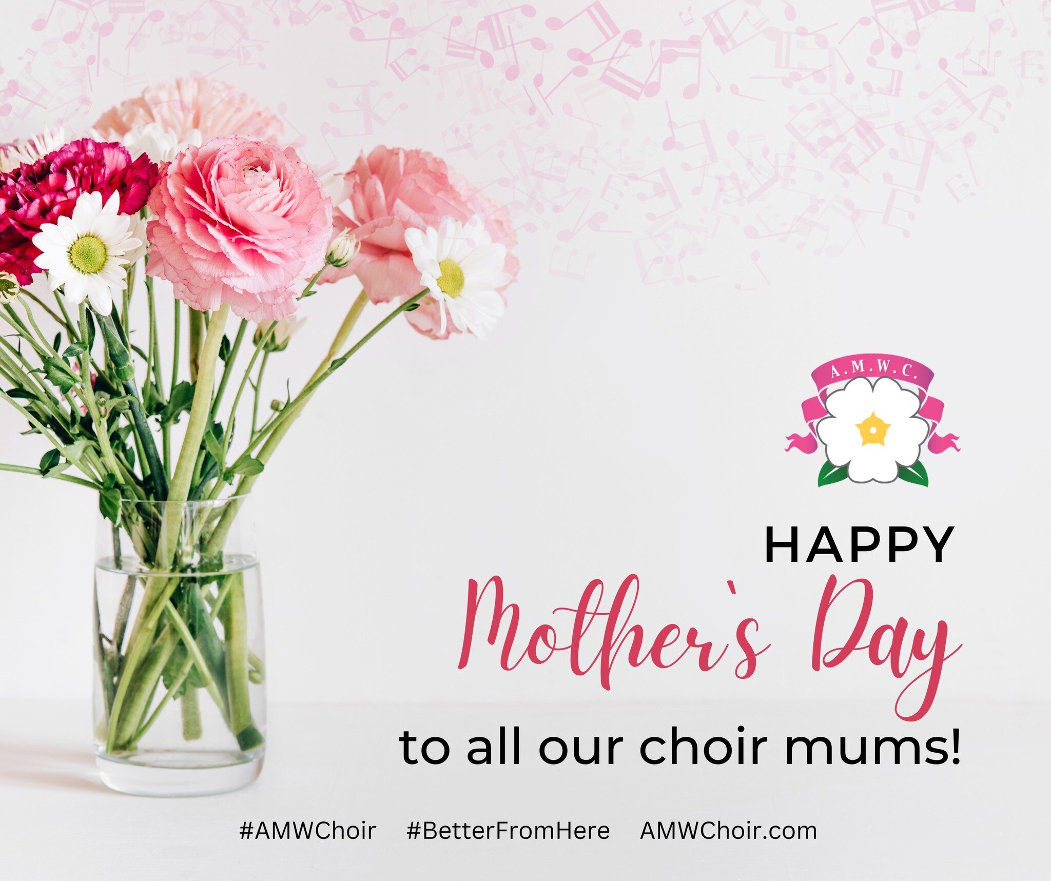 To all the wonderful mothers in the AMWChoir community, happy Mother's Day! It's heartwarming to see mothers singing with their little and not-so-little ones, grandmothers, and even great-grandmothers joining in. We are proud to have you in our choir