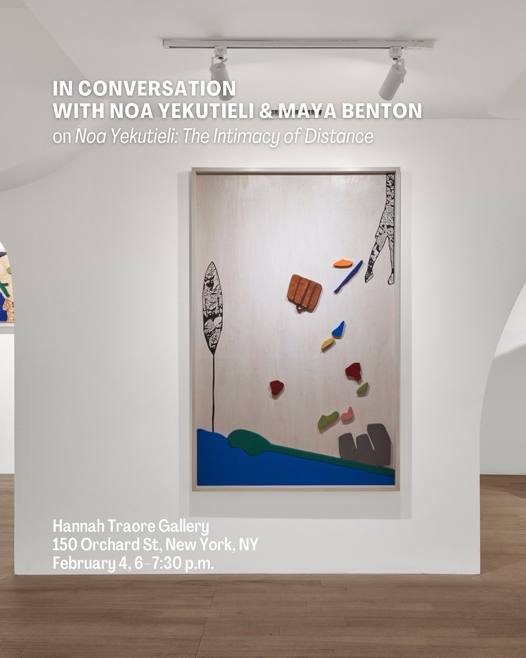 Join Hannah Traore Gallery (@hannahtraoregallery) next Tuesday, Feb. 4, for a conversation in celebration of the gallery&rsquo;s current exhibition, Noa Yekutieli: The Intimacy of Distance. Noa Yekutieli (@noayekutieli) and Maya Benton (@mayabenton) 