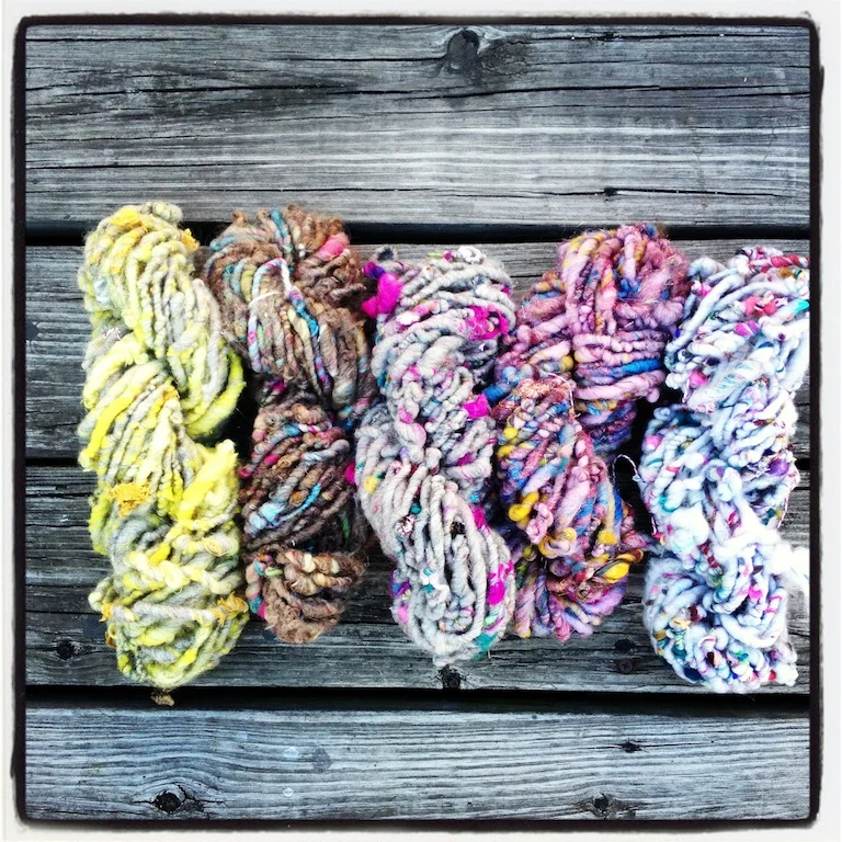 Hand spun Art Yarns 