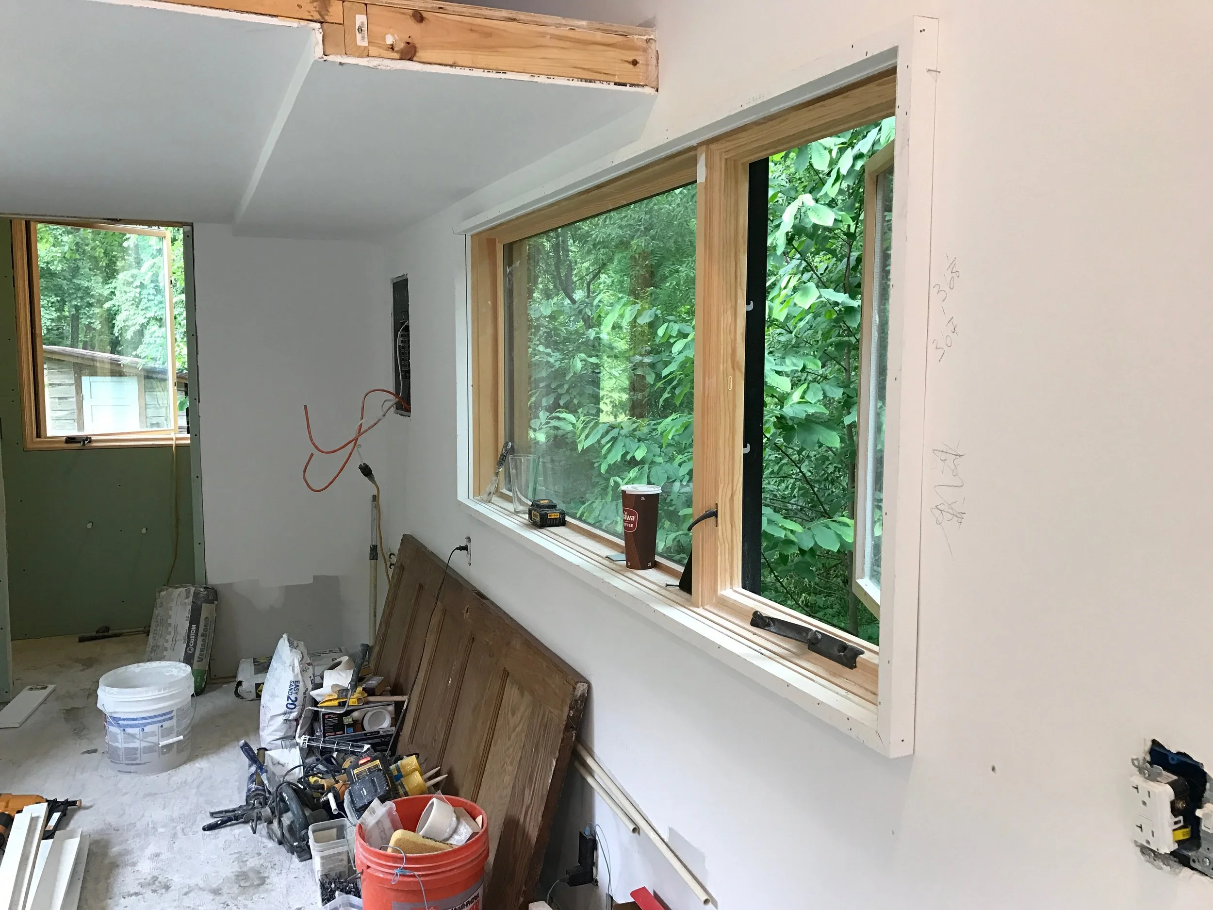 drywall! Oh the purity of a white wall! 