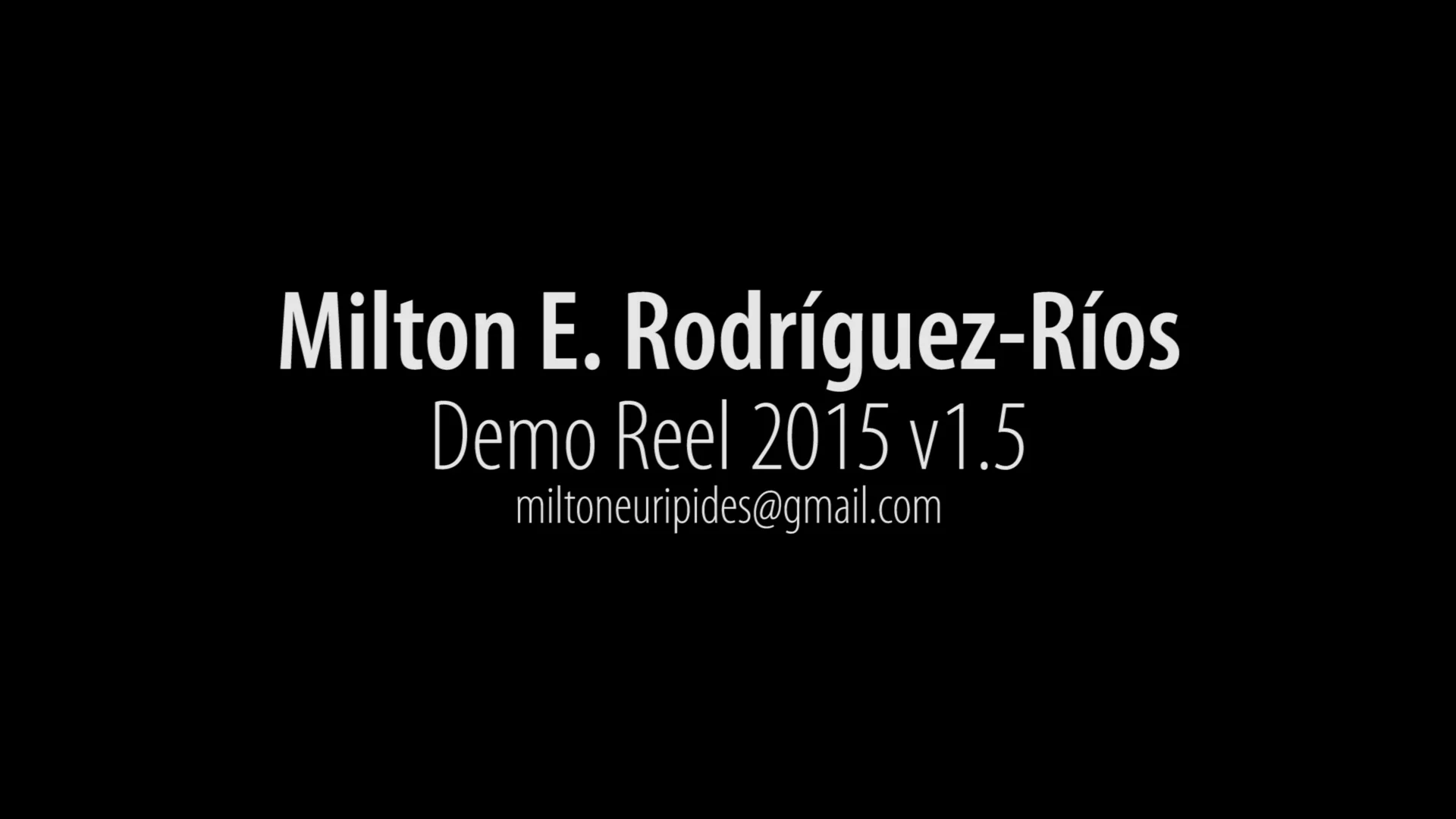 Demo Reel 1.5