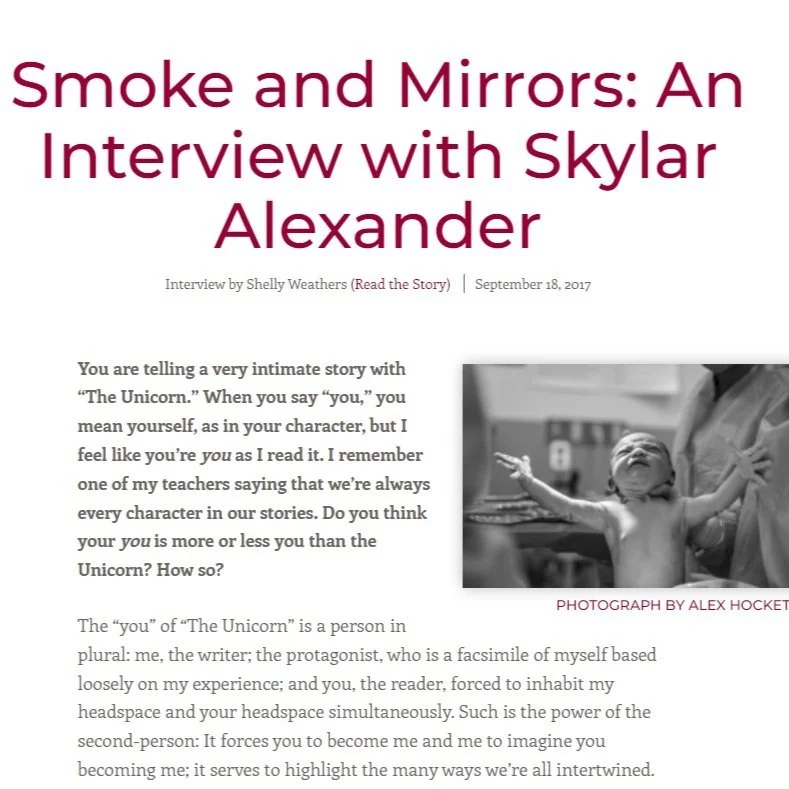 Smoke and Mirrors: An Interview with Skylar Alexander