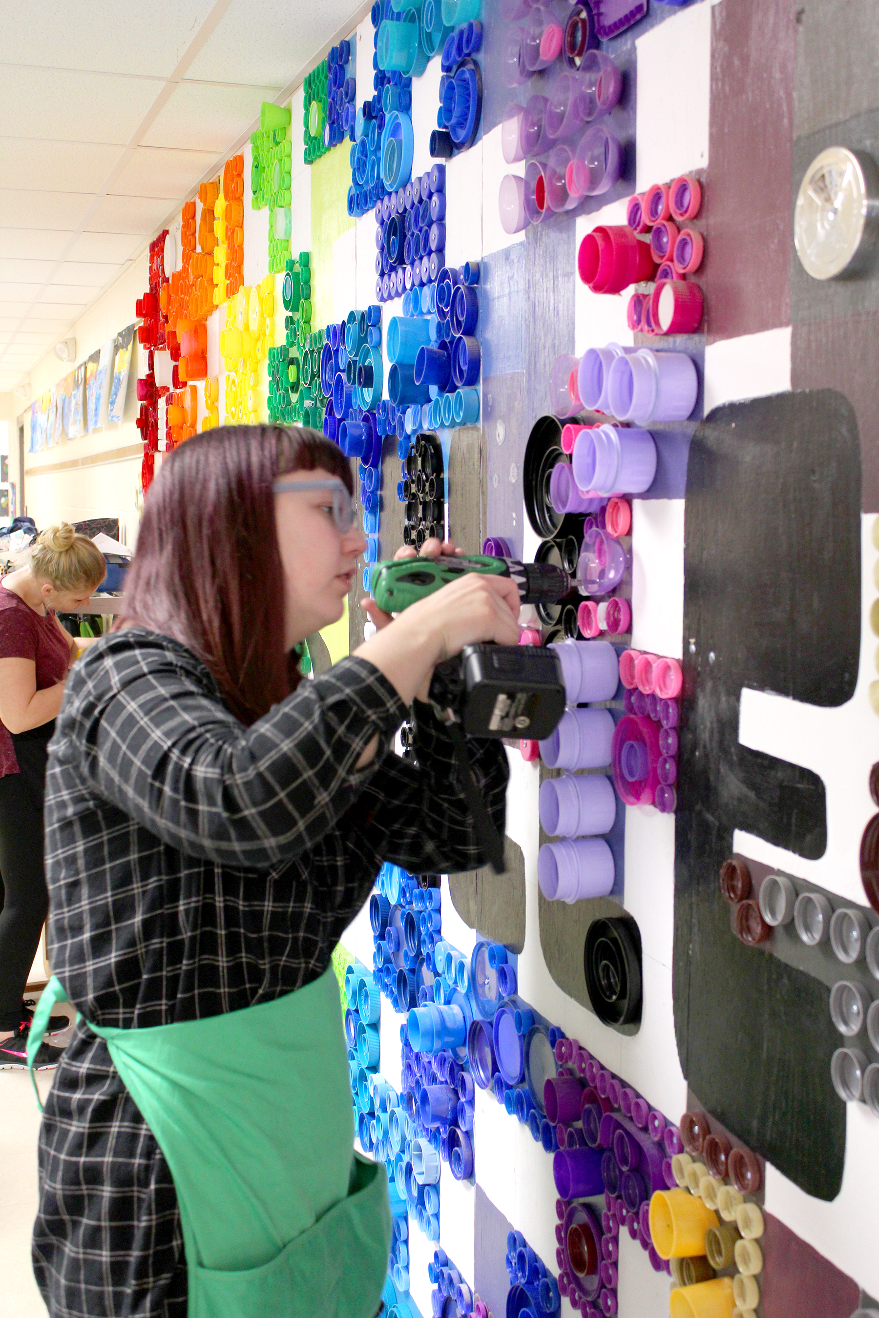 Grace Rogers UW-Stout Art Education INTERNSHIP: Downsville Sustainability Mural Project, Downsville Elementary School