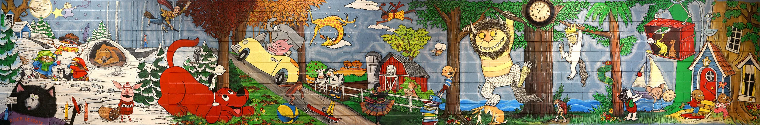 Weiss, T. (2017, January). Mural: Honoring illustrators in children's literature. River Heights Elementary School, Menomonie, WI.