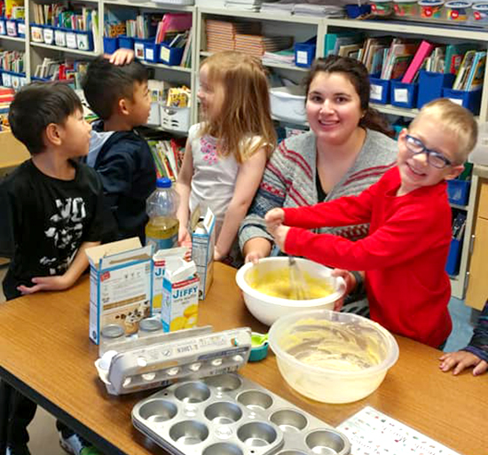 Kaydence Ruff, Pre-PAINT intern, Early Childhood Education program at UW-Stout
