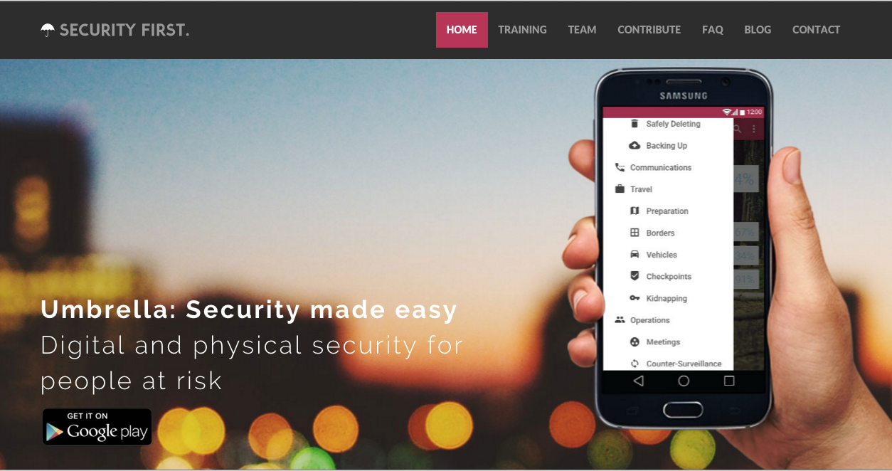 A Q&A about Security First's Umbrella App