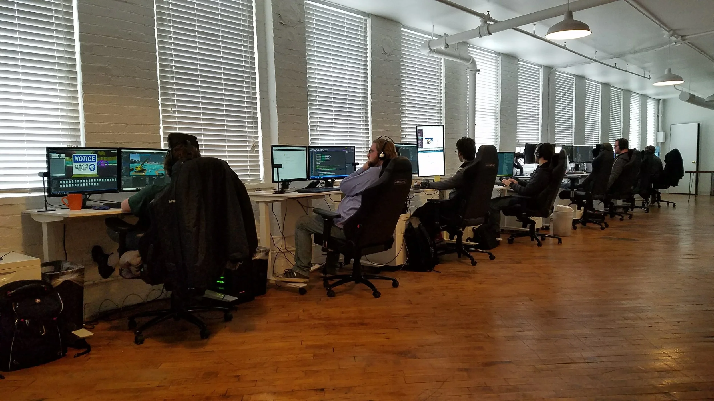 The team hard at work!