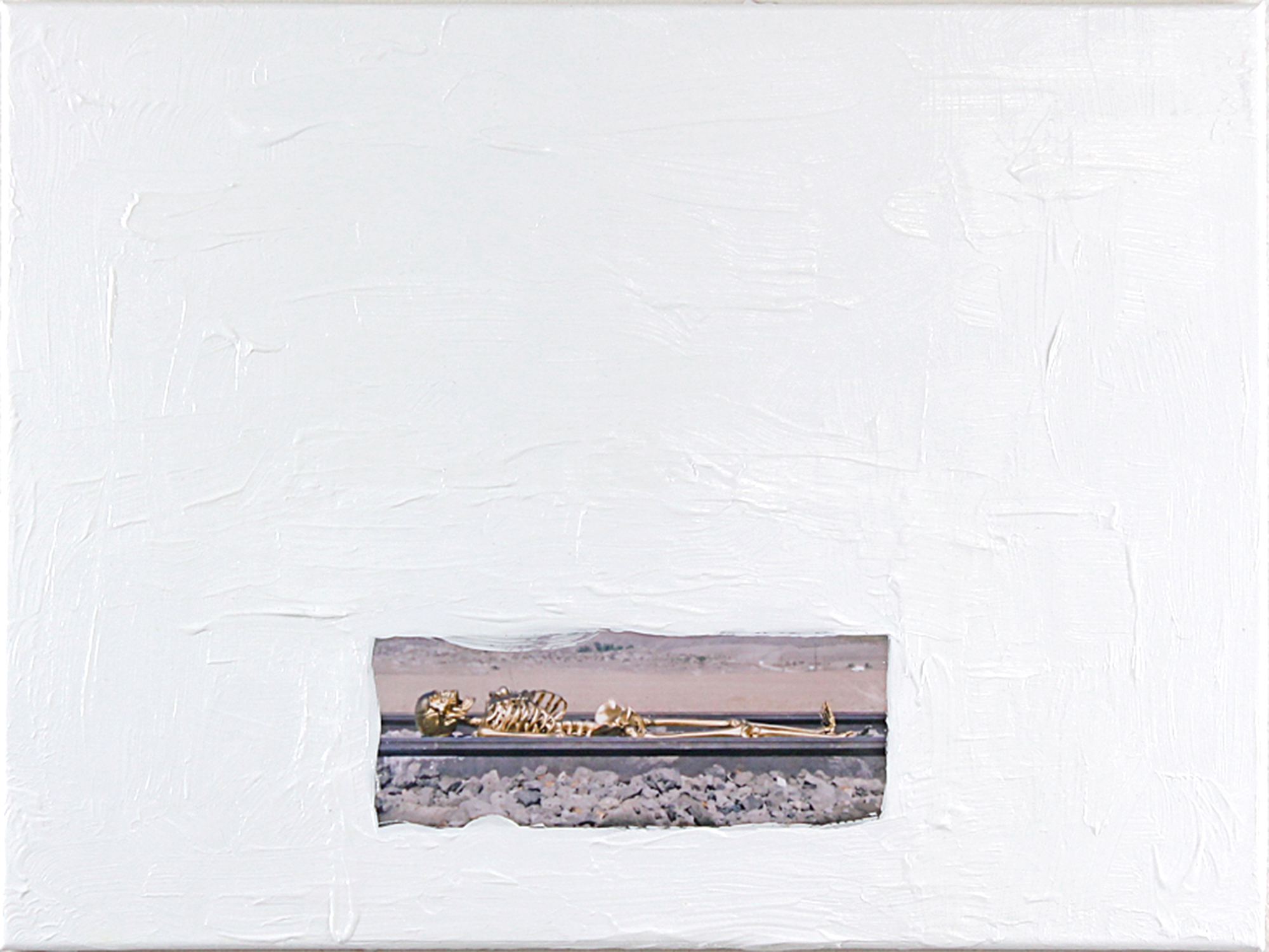 Dust to Dust 2013 Acrylic paint and digital print on canvas 18x24 