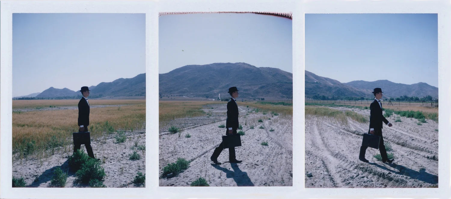 Triptych 2011 3x Fuji fp-100c diffusion transfer print