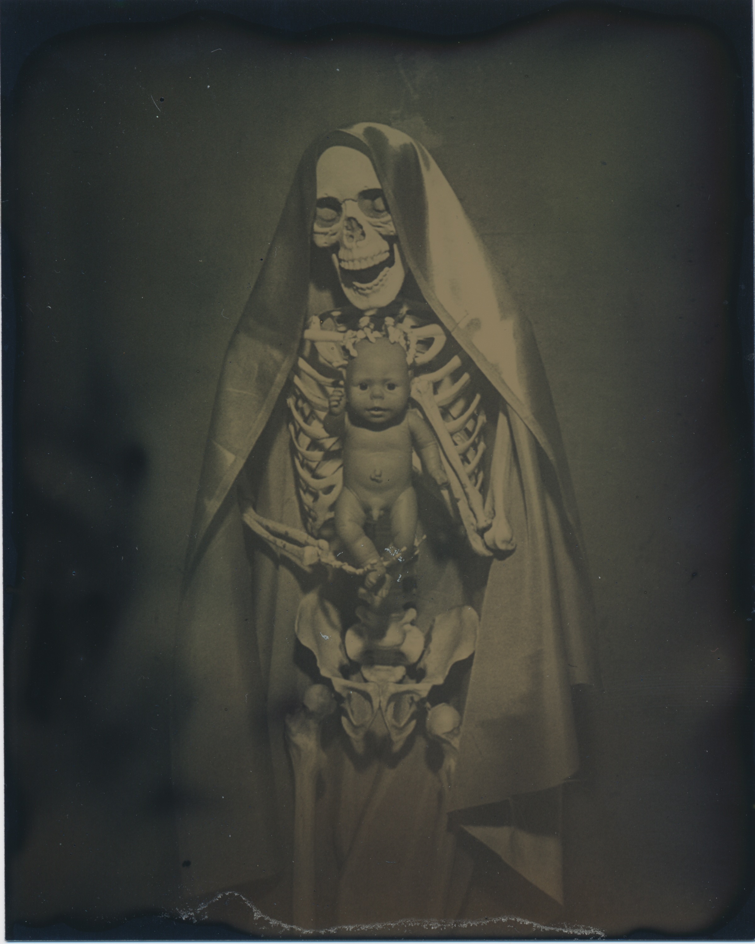 After Madonna and Child 2015 Tintype 4x5