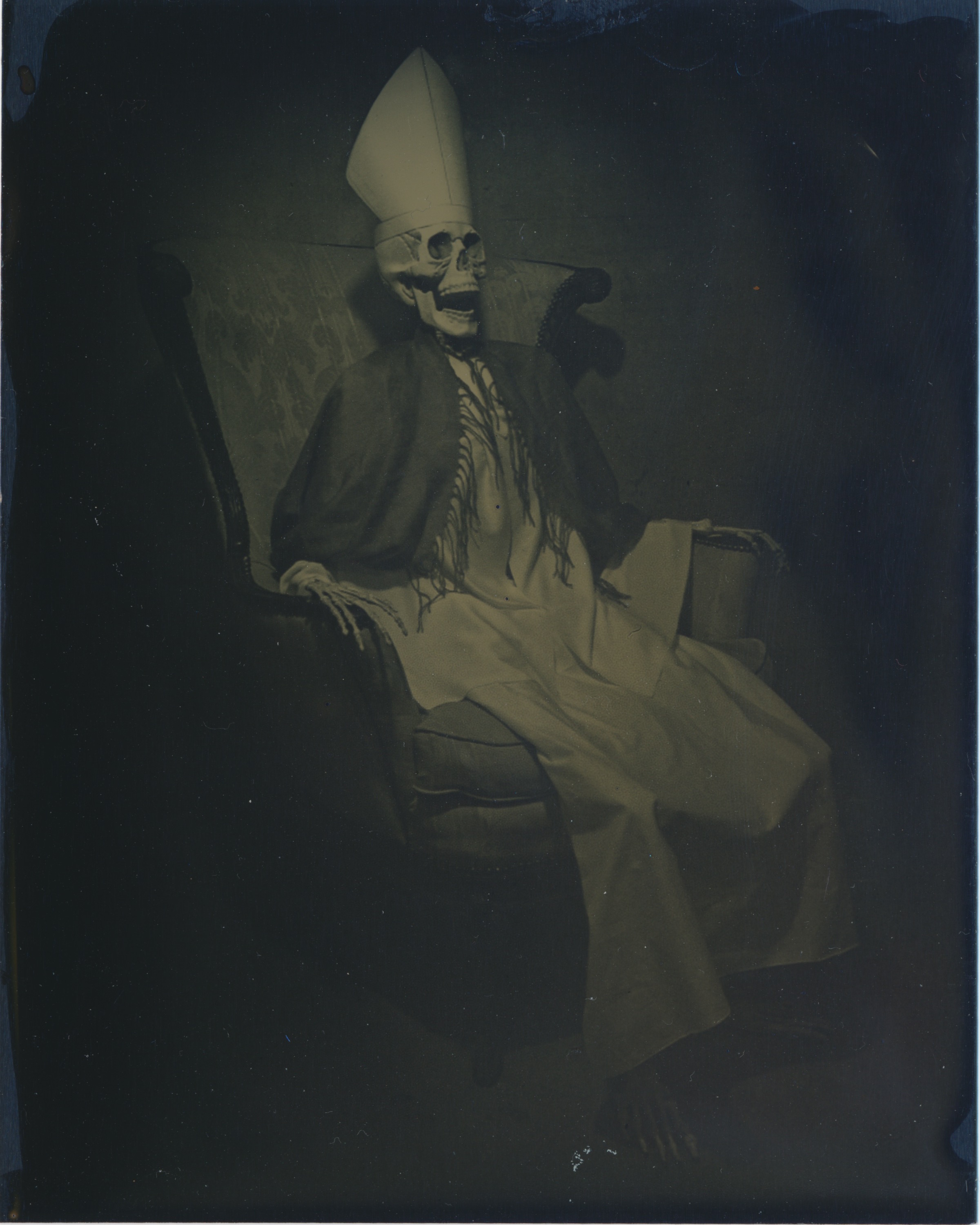 After Pope Innocent X 2015 Tintype 4x5