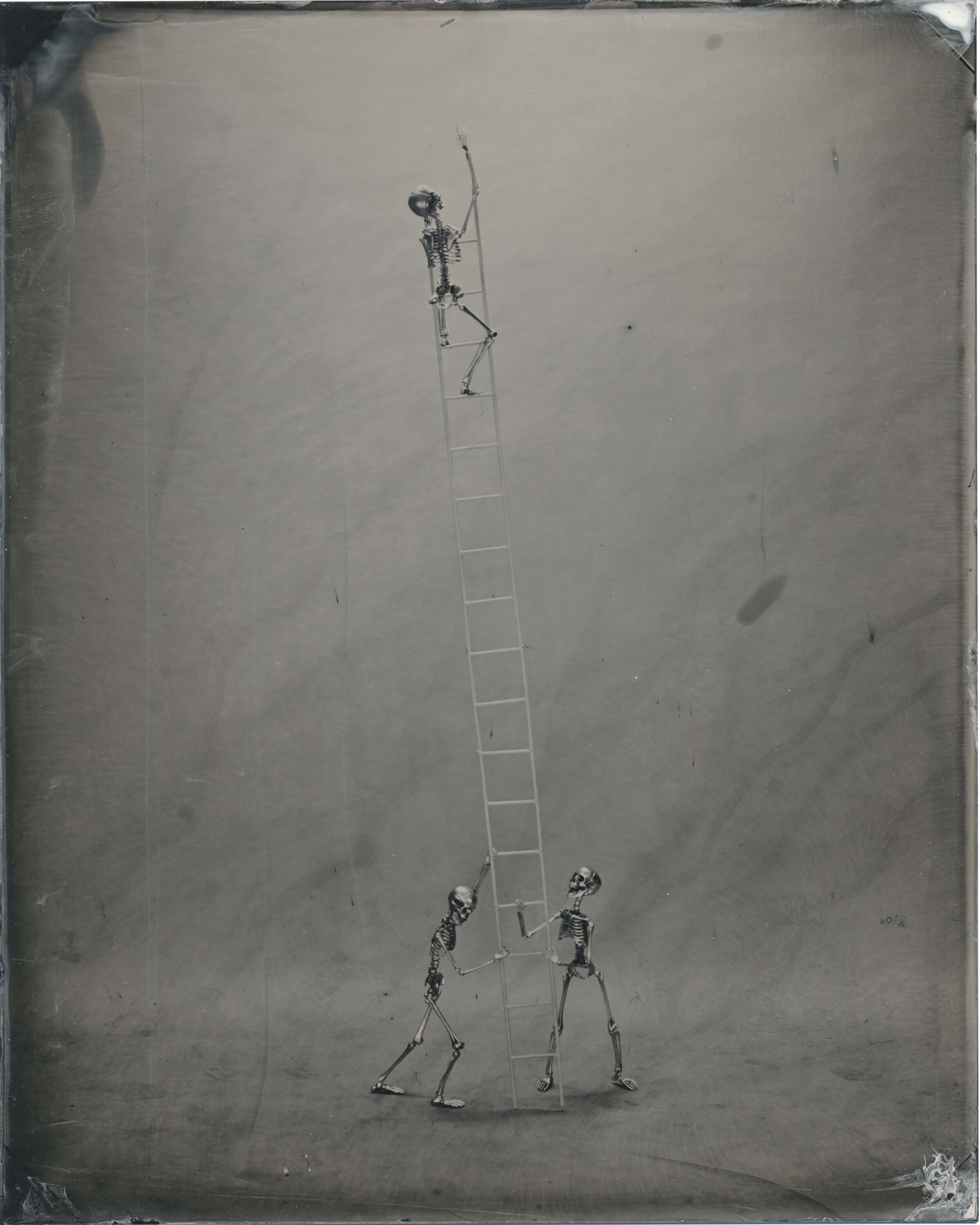   “Ladder to the Sun”   2019  Tintype  8x10 