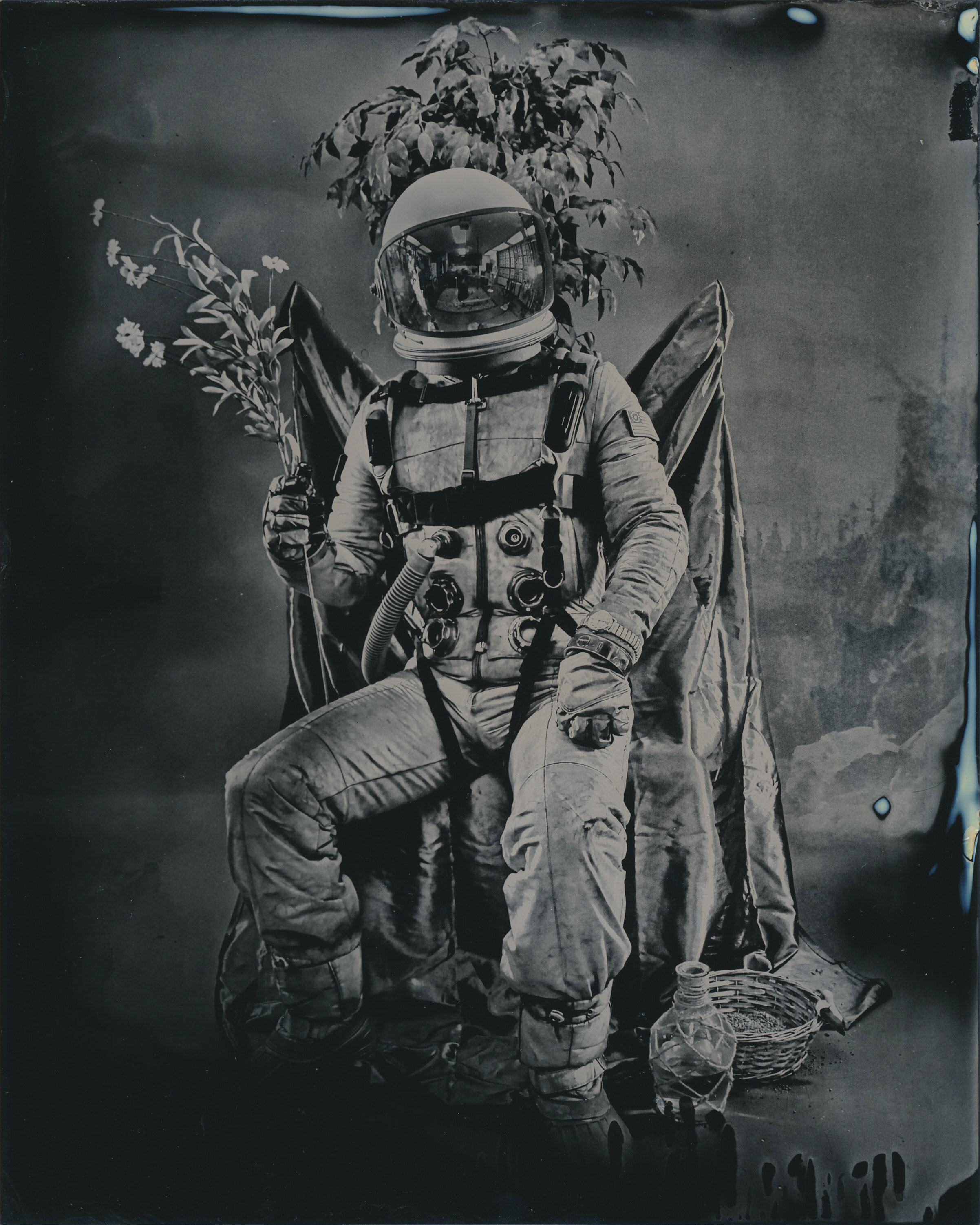   “Spring Seated Upon a Throne”   2020  Tintype  8x10 