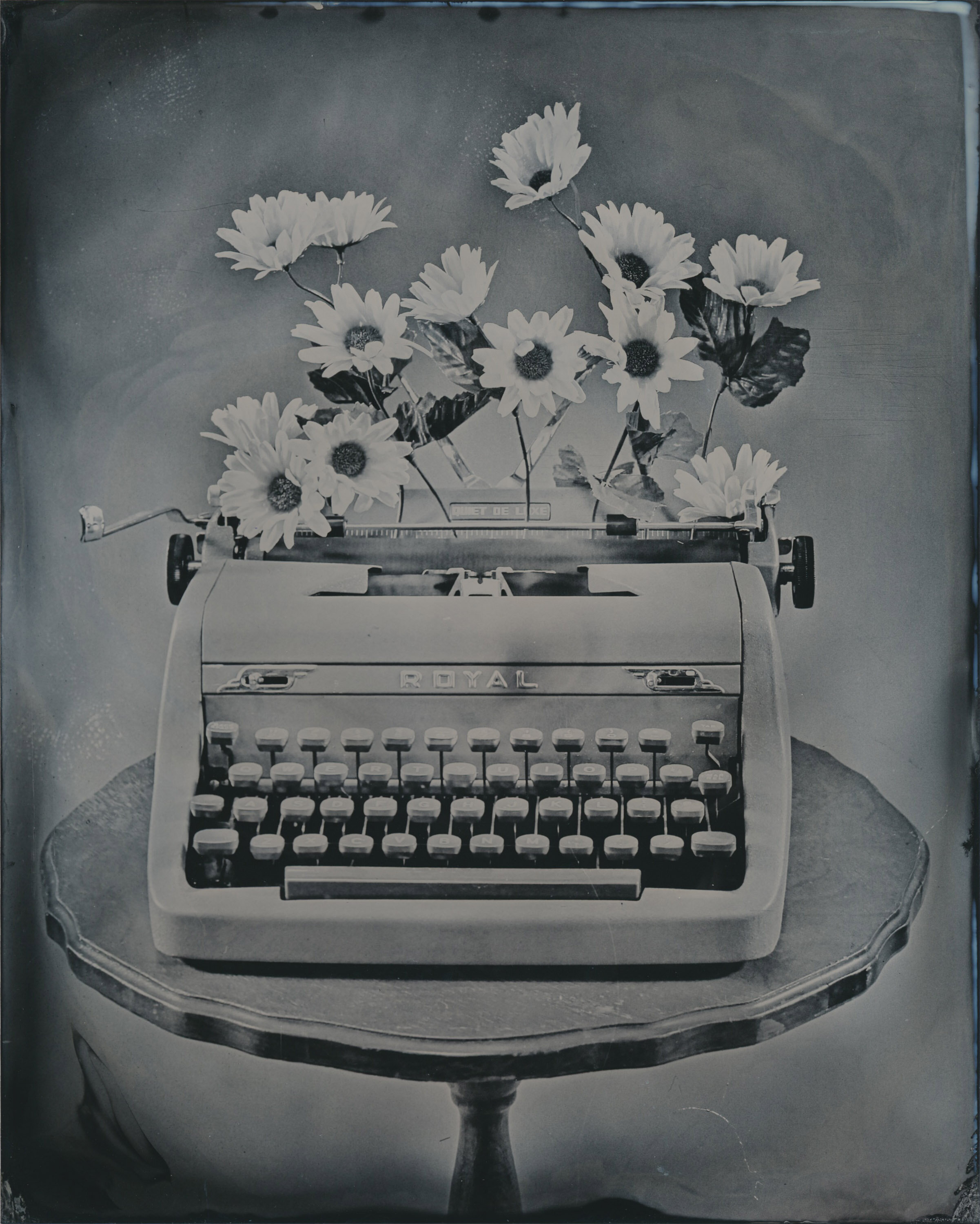   “Typewriter Study #3”   2020  Wet Plate Collodion  8x10 