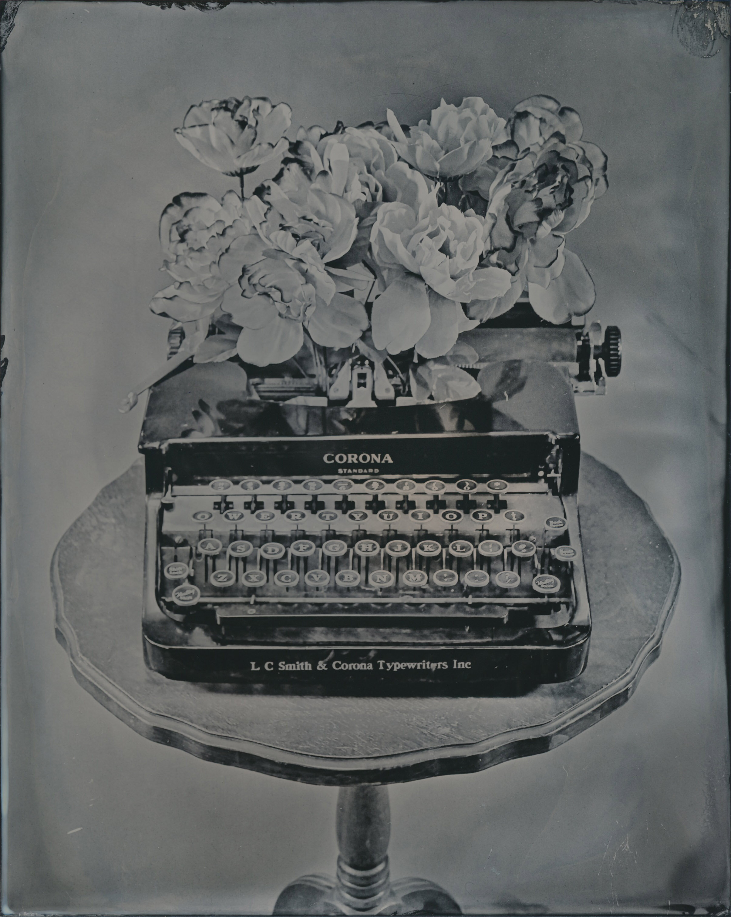   “Typewriter Study #2”   2020  Wet Plate Collodion  8x10 