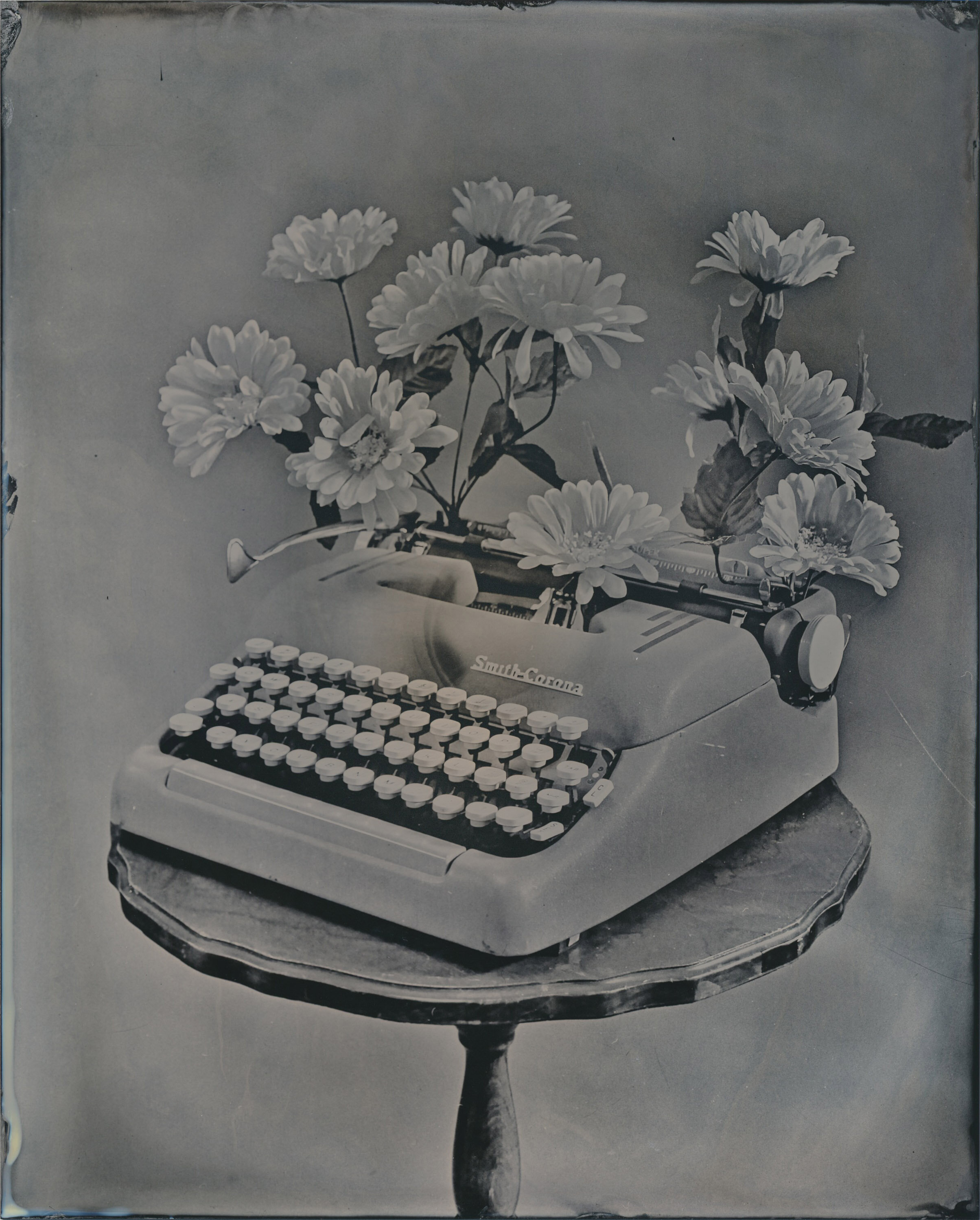   “Typewriter Study #1”   2020  Wet Plate Collodion  8x10 