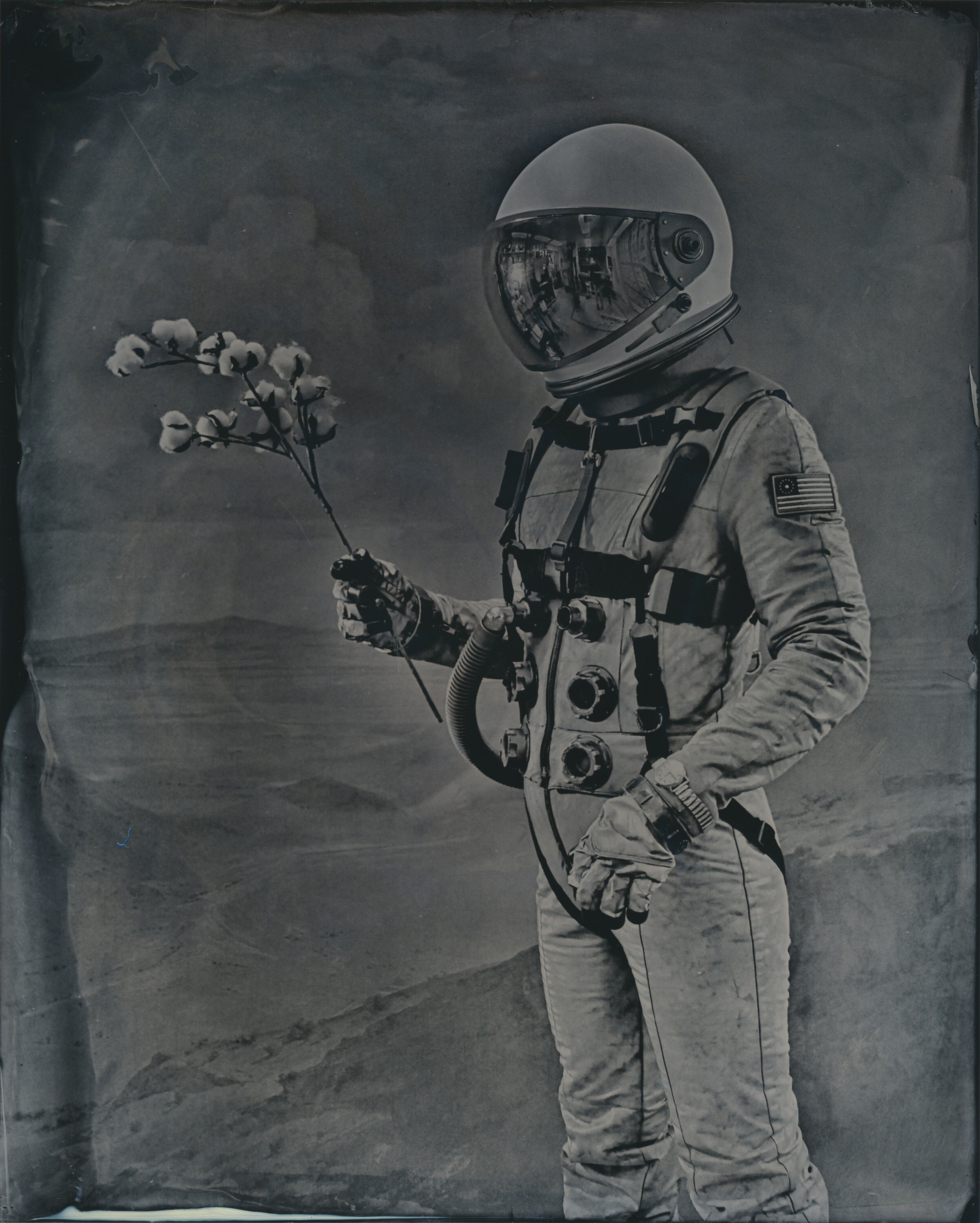   “Ace of Wands”   2021  Wet Plate Collodion  8x10   