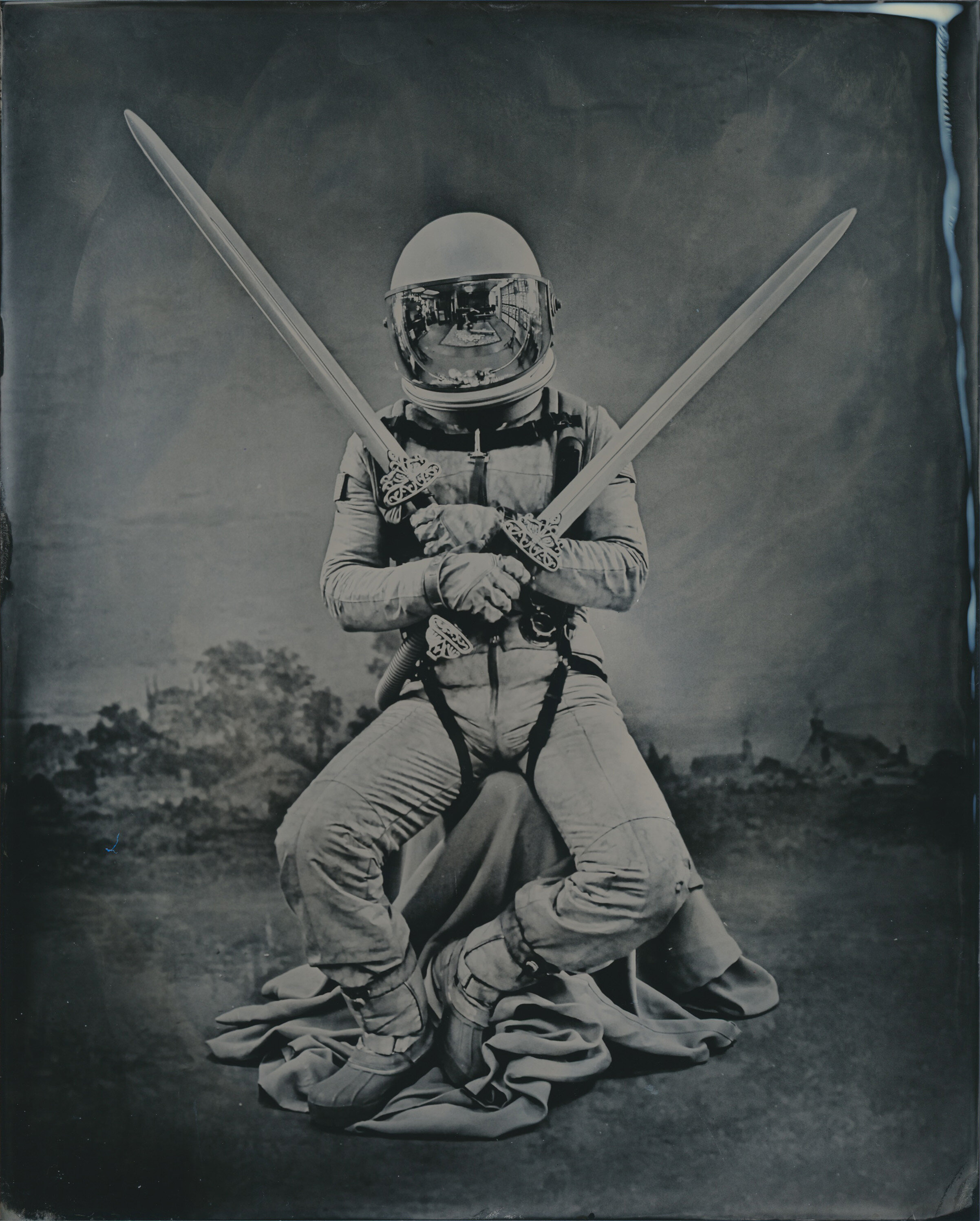   “Two of Swords”   2021  Wet Plate Collodion  8x10 