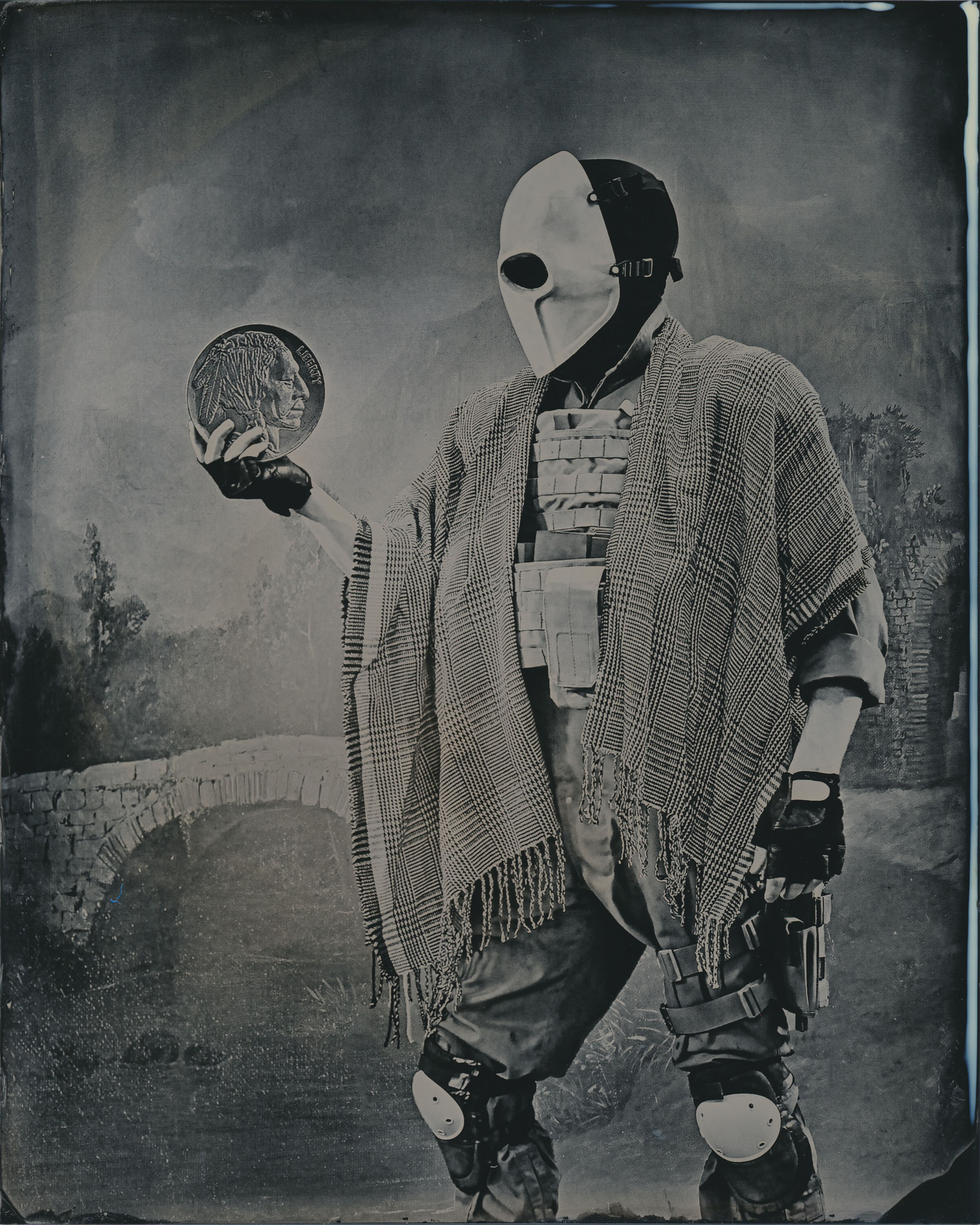   “Knight of Coins”   2021  Wet Plate Collodion  8x10 