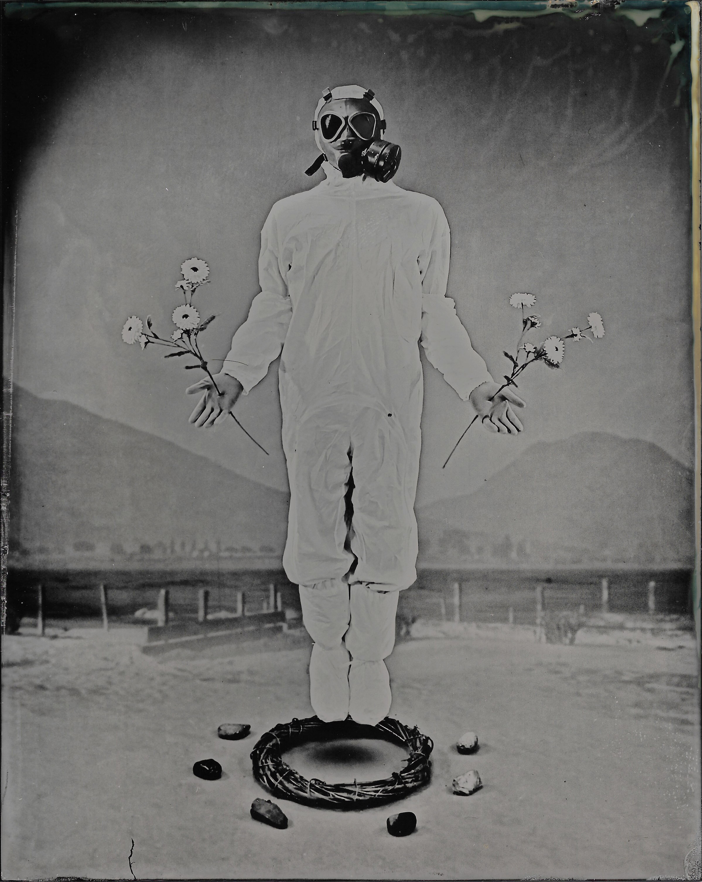   “Ace of Wands”   2021  Wet Plate Collodion  8x10 