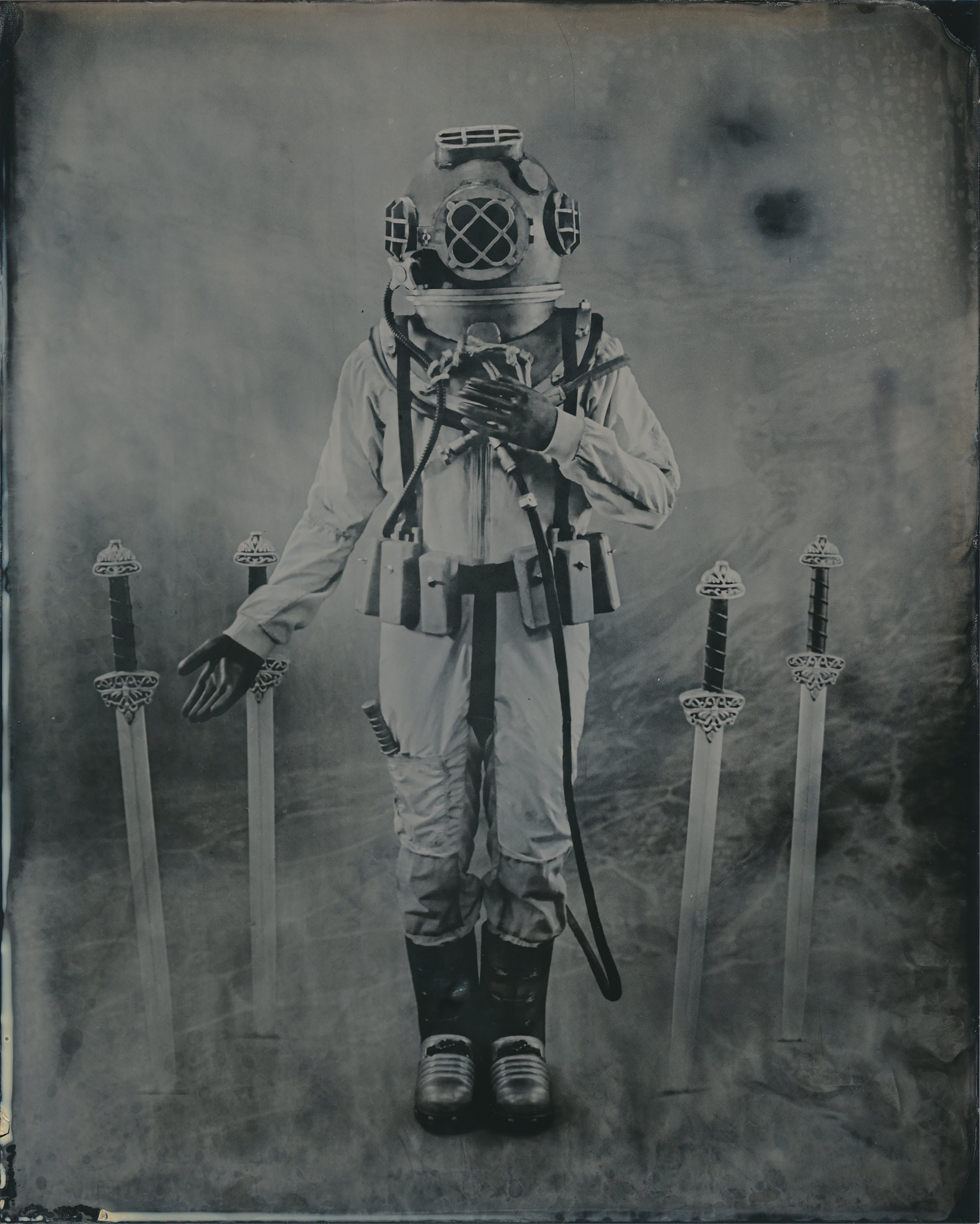   “Four of Swords”   2022  Wet Plate Collodion  8x10 