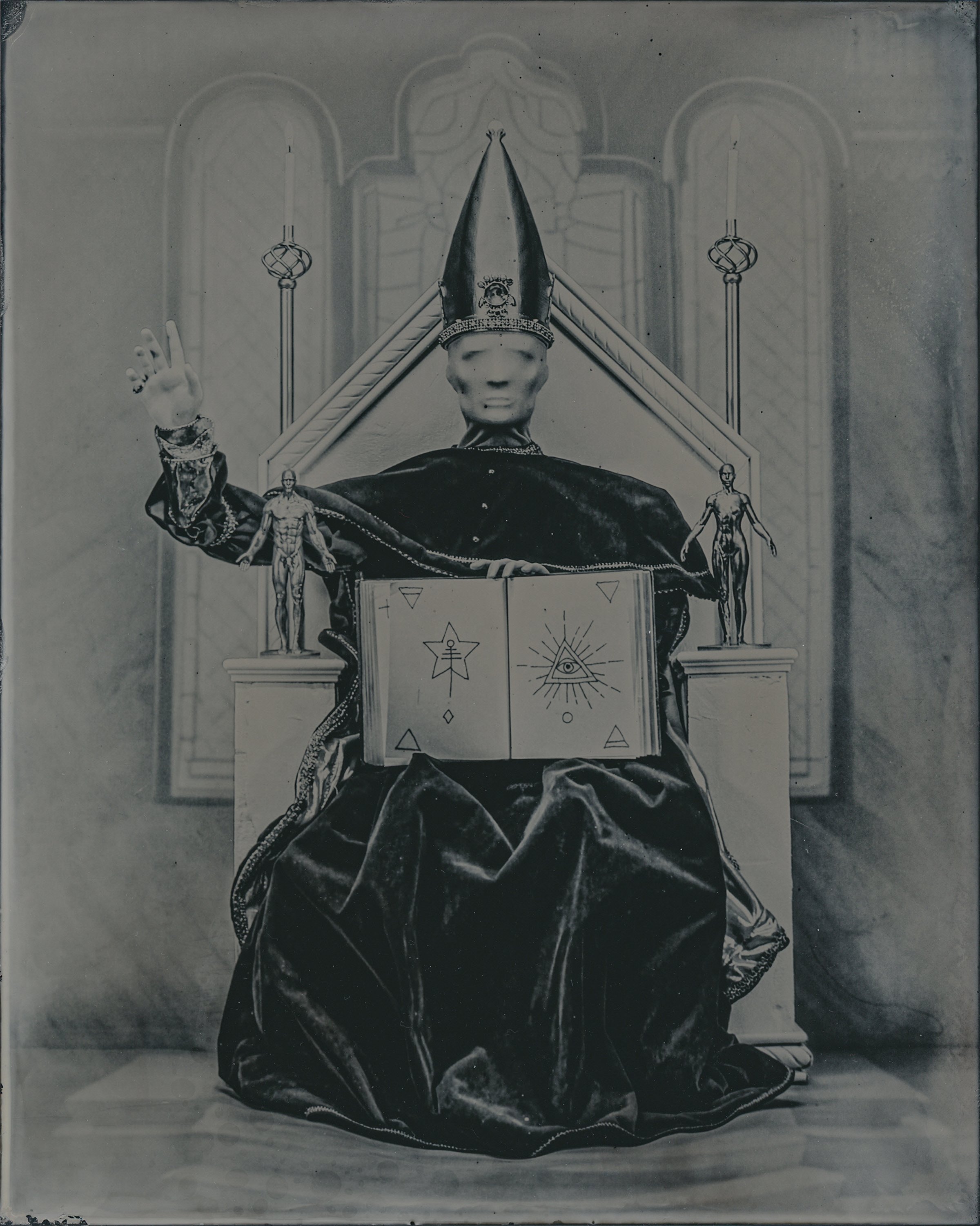 THE HIEROPHANT  8X10  WET PLATE COLLODION (TINTYPE)  2023 