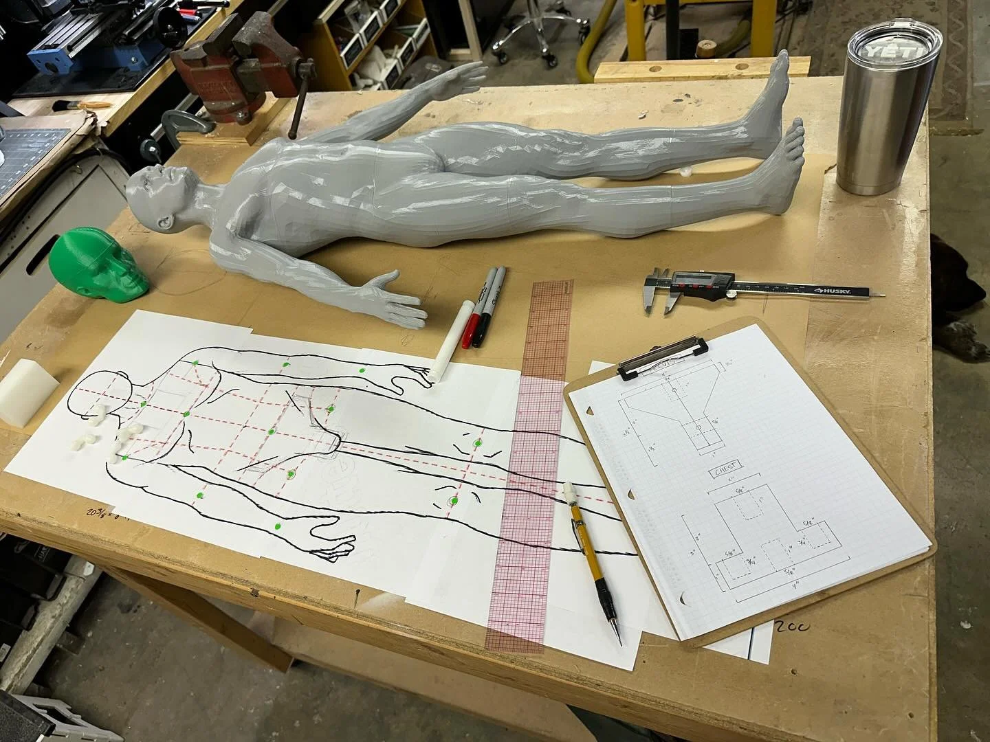 I had a few hours to myself yesterday so of course I spent them in the shop designing and machining armatures. 

#stopmotionpuppets