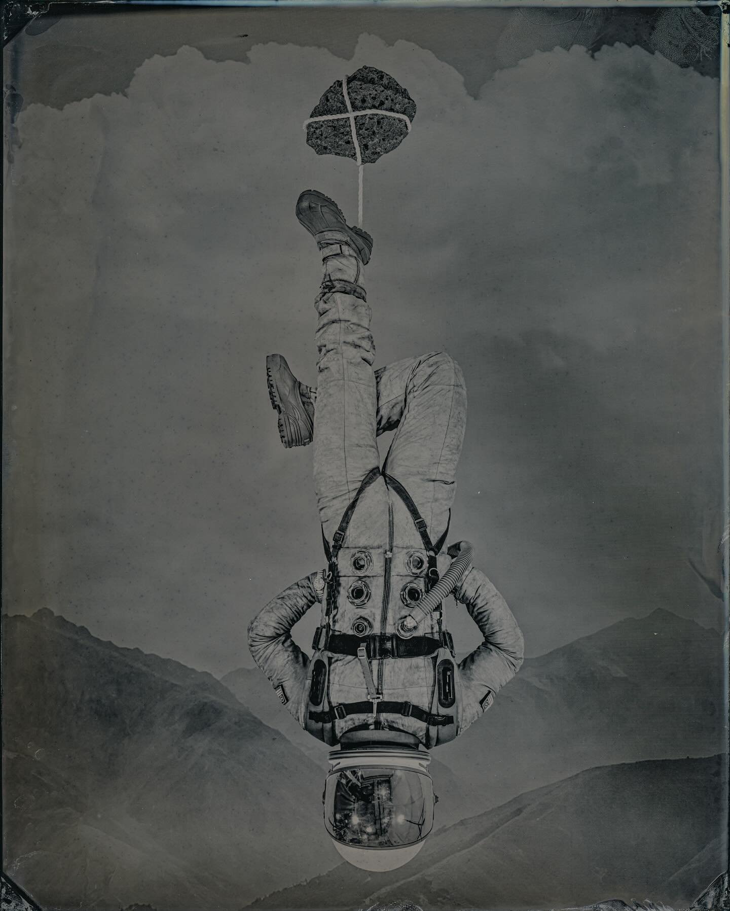 The Hanged Man
8x10 Wet Plate Collodion Photograph 

Something that makes this piece special for me; this is the first costume I really made. It was a big pivot for me and the way I produce my images. I have made many pieces I love with this costume 