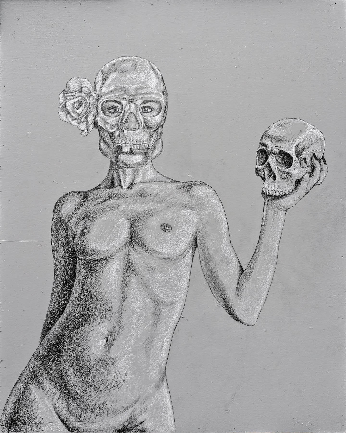 &ldquo;Proserpina&rdquo;
24x30
Acrylic, wax pencil, and graphite on wood panel

This piece with a custom built frame is going in the @terrainspokane annual gallery fundraiser Friday March 27th. 

This was a good opportunity for me to return to a medi