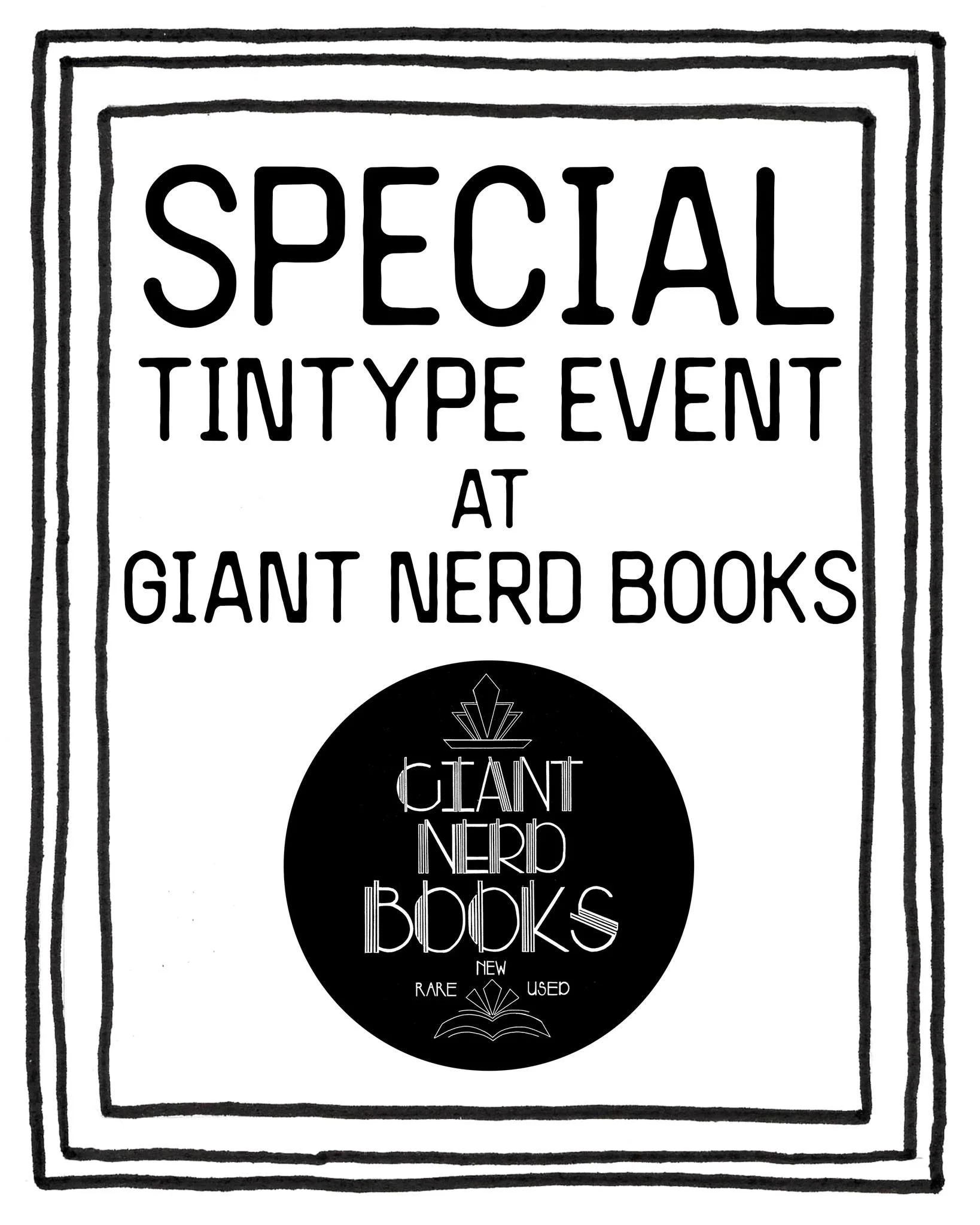 Special tintype pop up studio at @giantnerdbooks April 22 and 23.

Kink themed tintypes ahead of book signing by Jane Garrett (@800fantasyjane ) for her recent biography of fetish publishing pioneer John Willie and kink themed art show. You even have