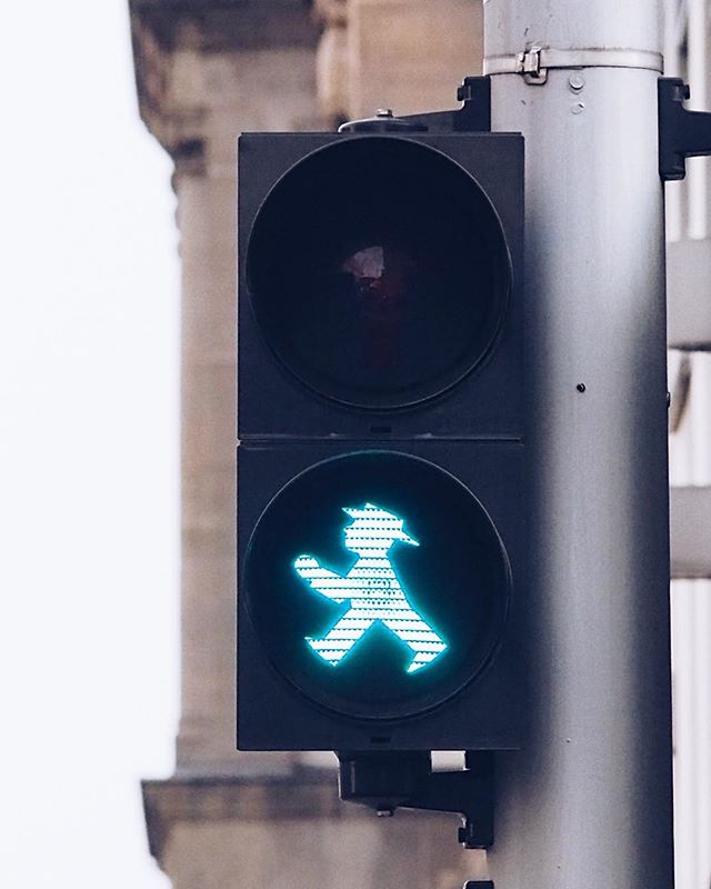Only firemen carrying maracas may cross the street in Berlin...v strict.