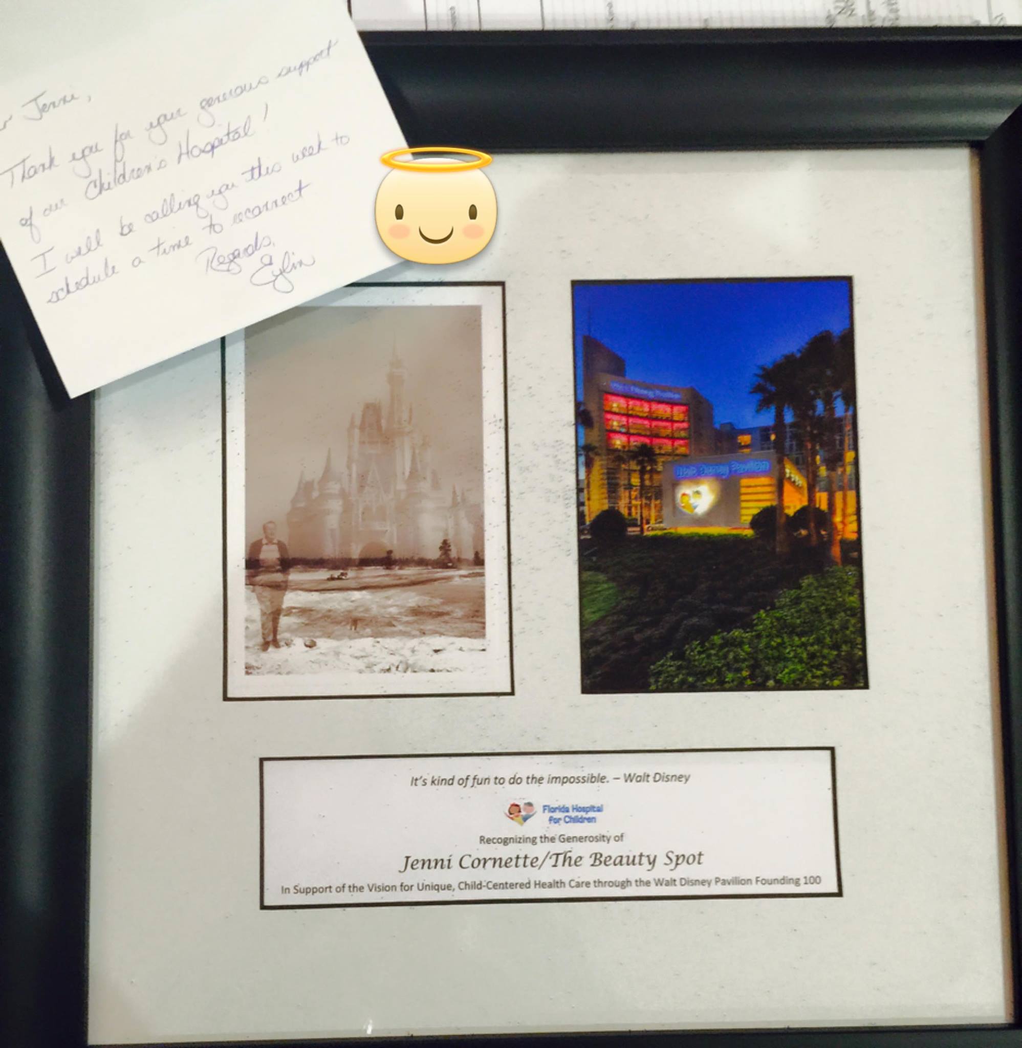 Philanthropy work to Florida Children's Hospital - Jenni Cornette - Founding 100. 
