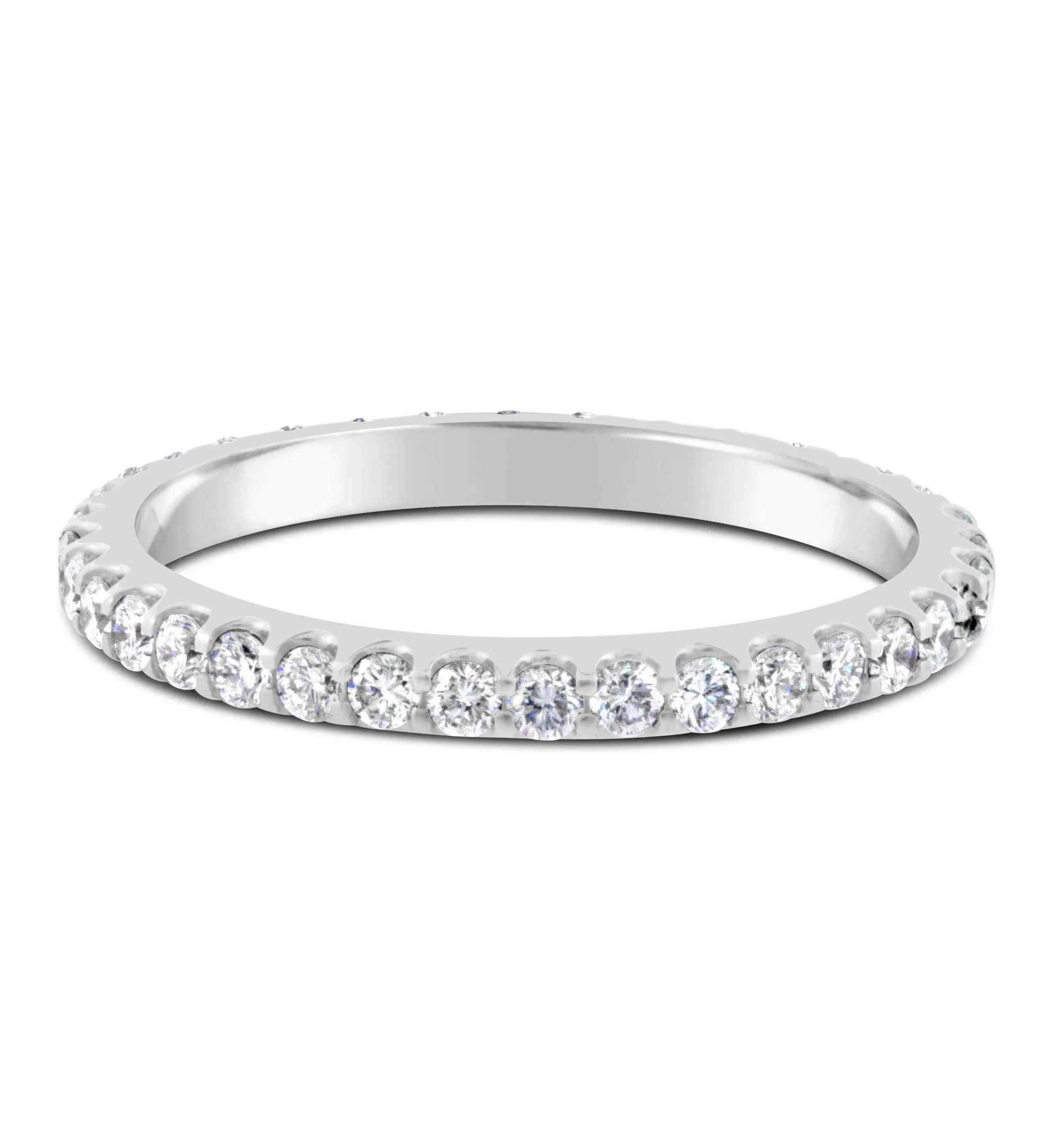 Pavé-set Diamond Eternity Ring | Platinum | 1.7mm