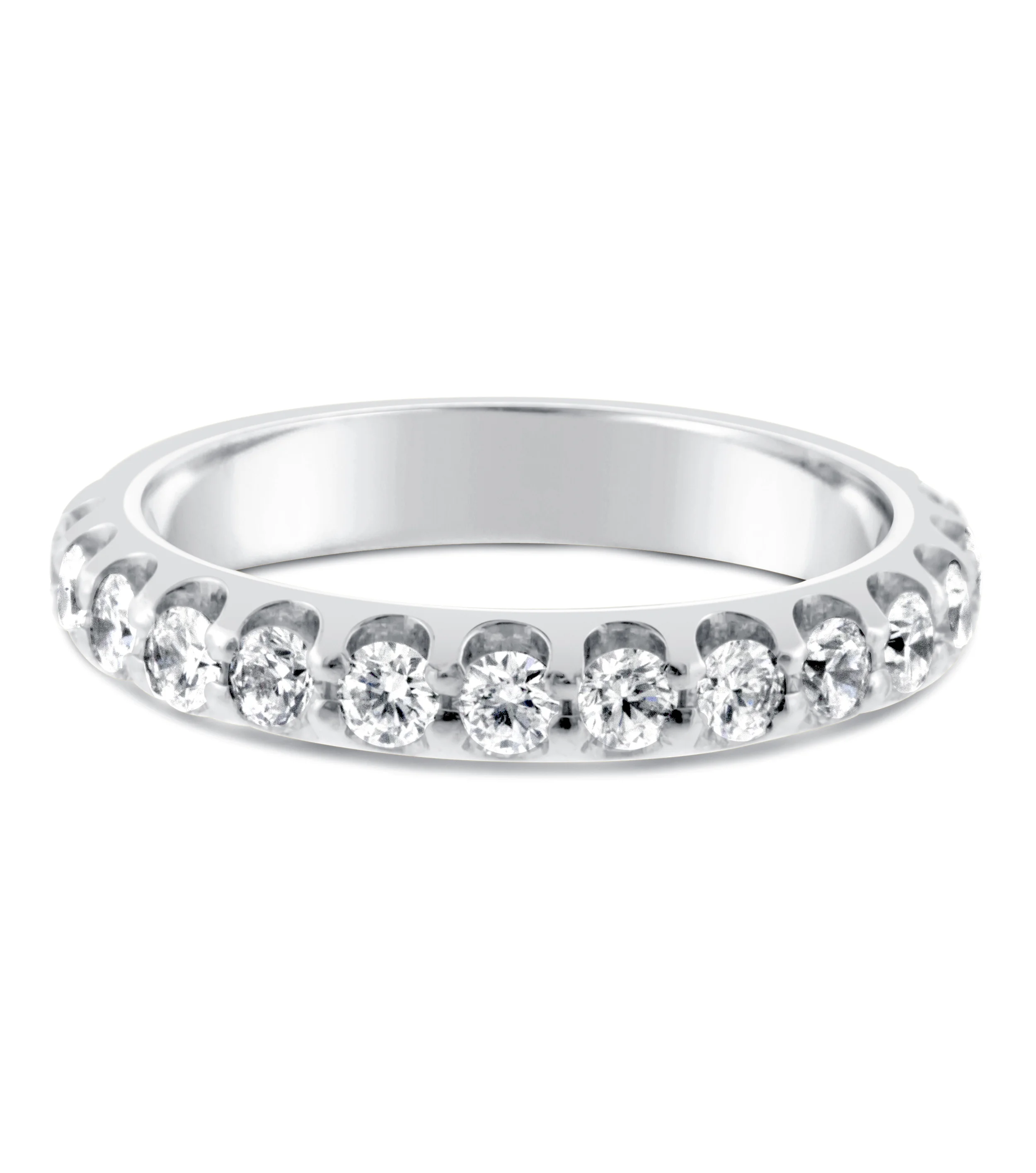Pavé-set Diamond Eternity Ring | 18 White Gold | 2.5mm