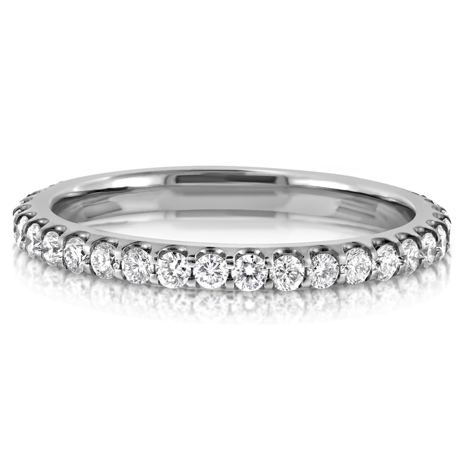 Pavé-set Diamond Eternity Ring | Platinum | 2.2mm