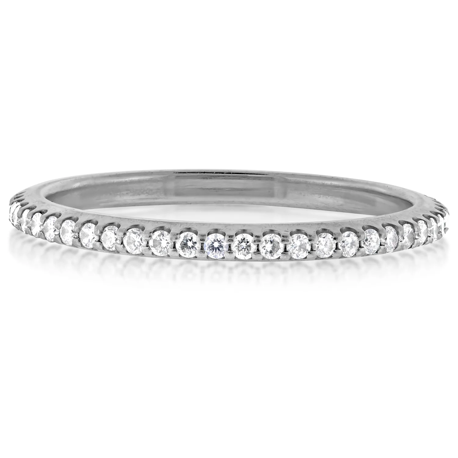 Pavé-set Diamond Eternity Ring | Platinum | 1.2mm