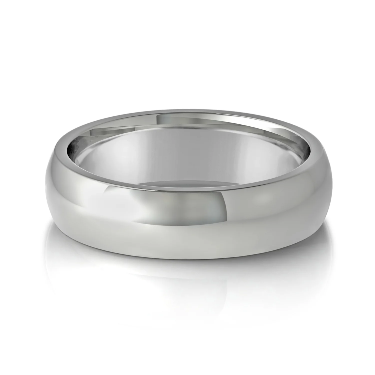Mens | Classic Ring Comfort Fit | Platinum | 6mm