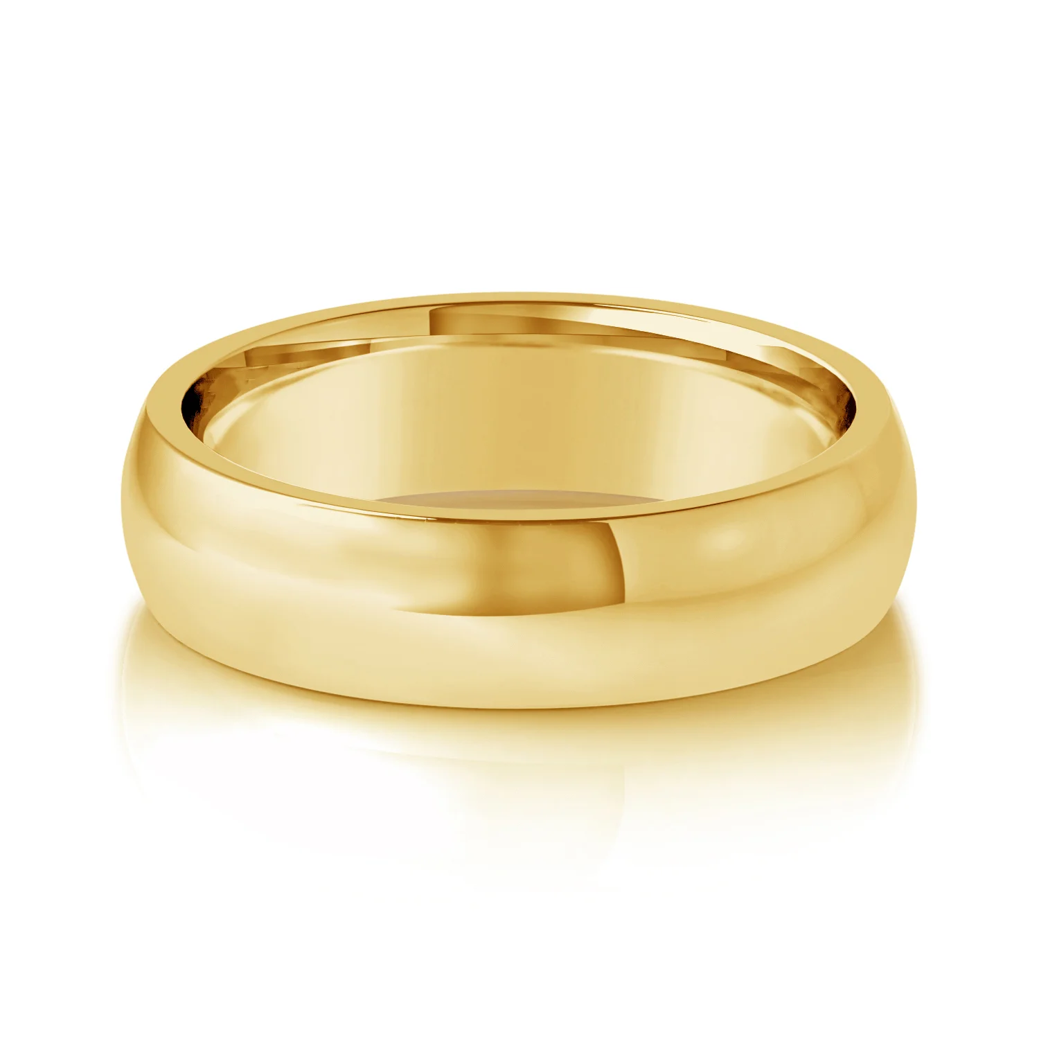 Mens | Classic Ring Comfort Fit | 18K Yellow Gold | 6mm