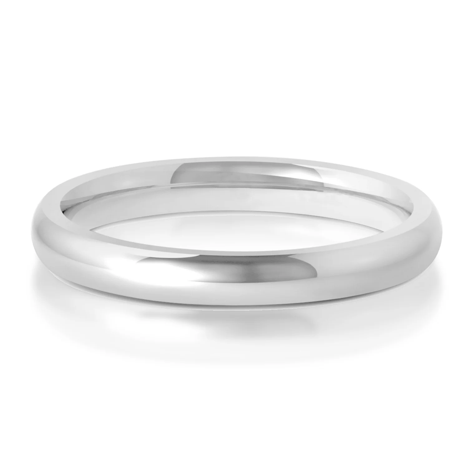 Womens | Classic Ring Comfort Fit | 18K White Gold | 2.5mm