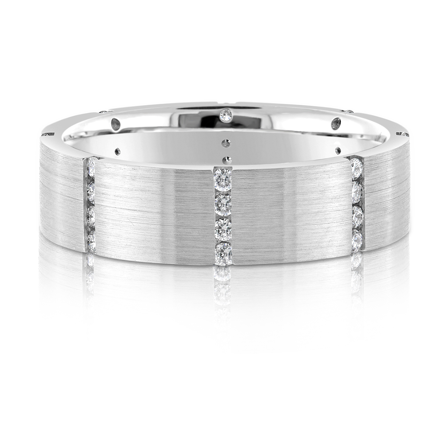 1/2 Carat Diamonds Wedding Ring | 14K White Gold | 6mm