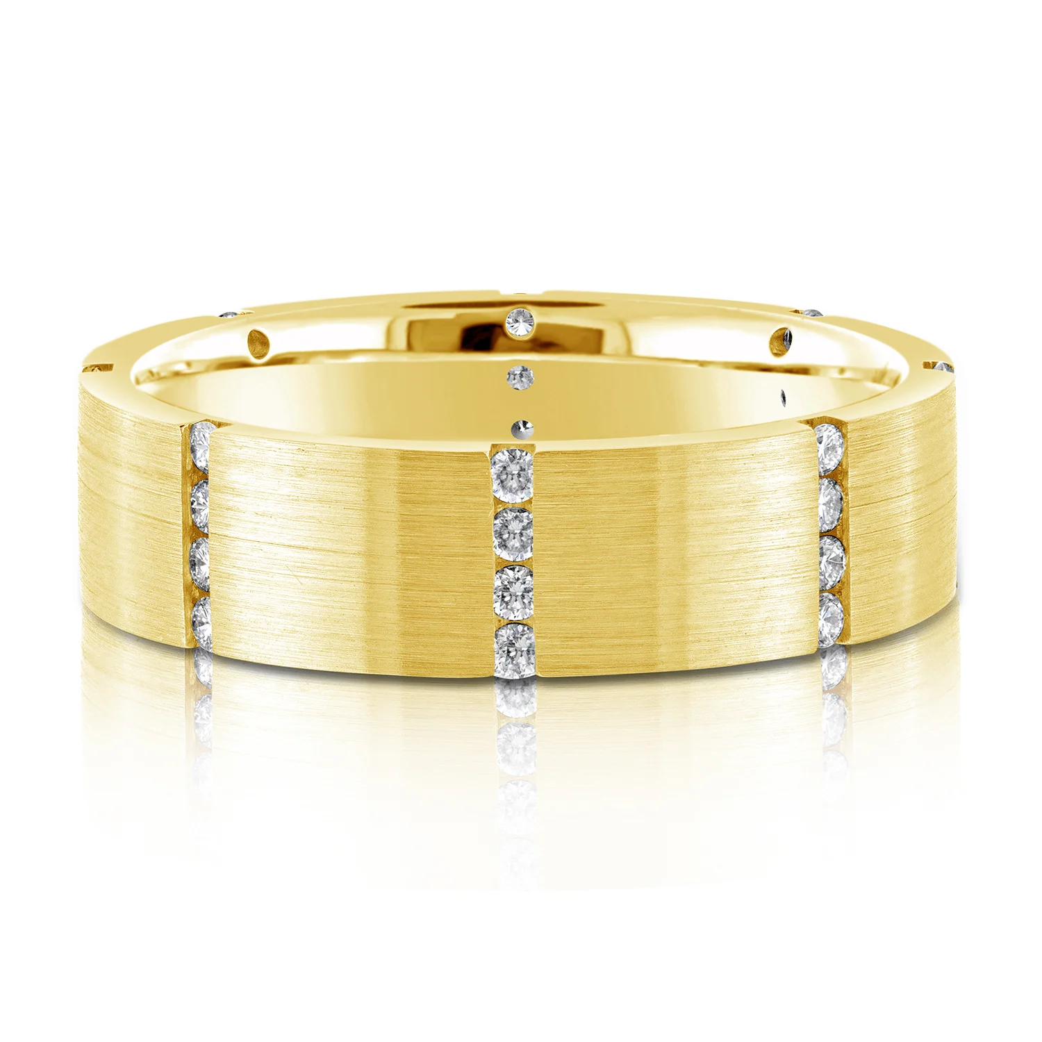 1/2 Carat Diamonds Wedding Ring | 14K Yellow Gold | 6mm