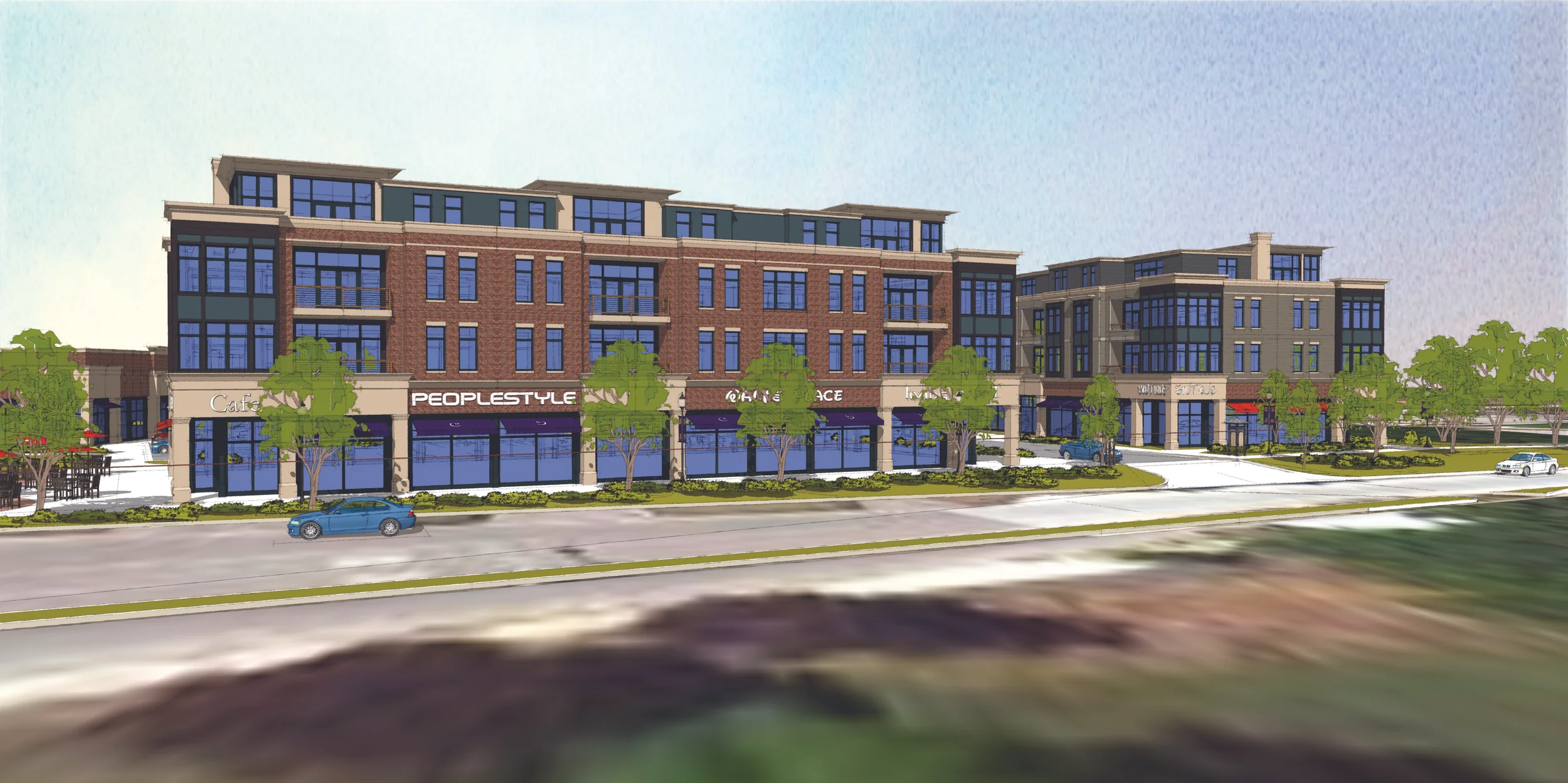 Mequon Town Center (rendering)