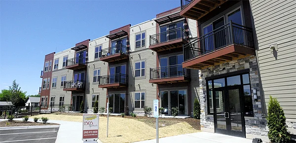 Apartments in the Lumberyard 1505 development have personal balconies. To learn more or to look at the available apartments, go to www.moveto1505.com . Photo by Mark Justesen