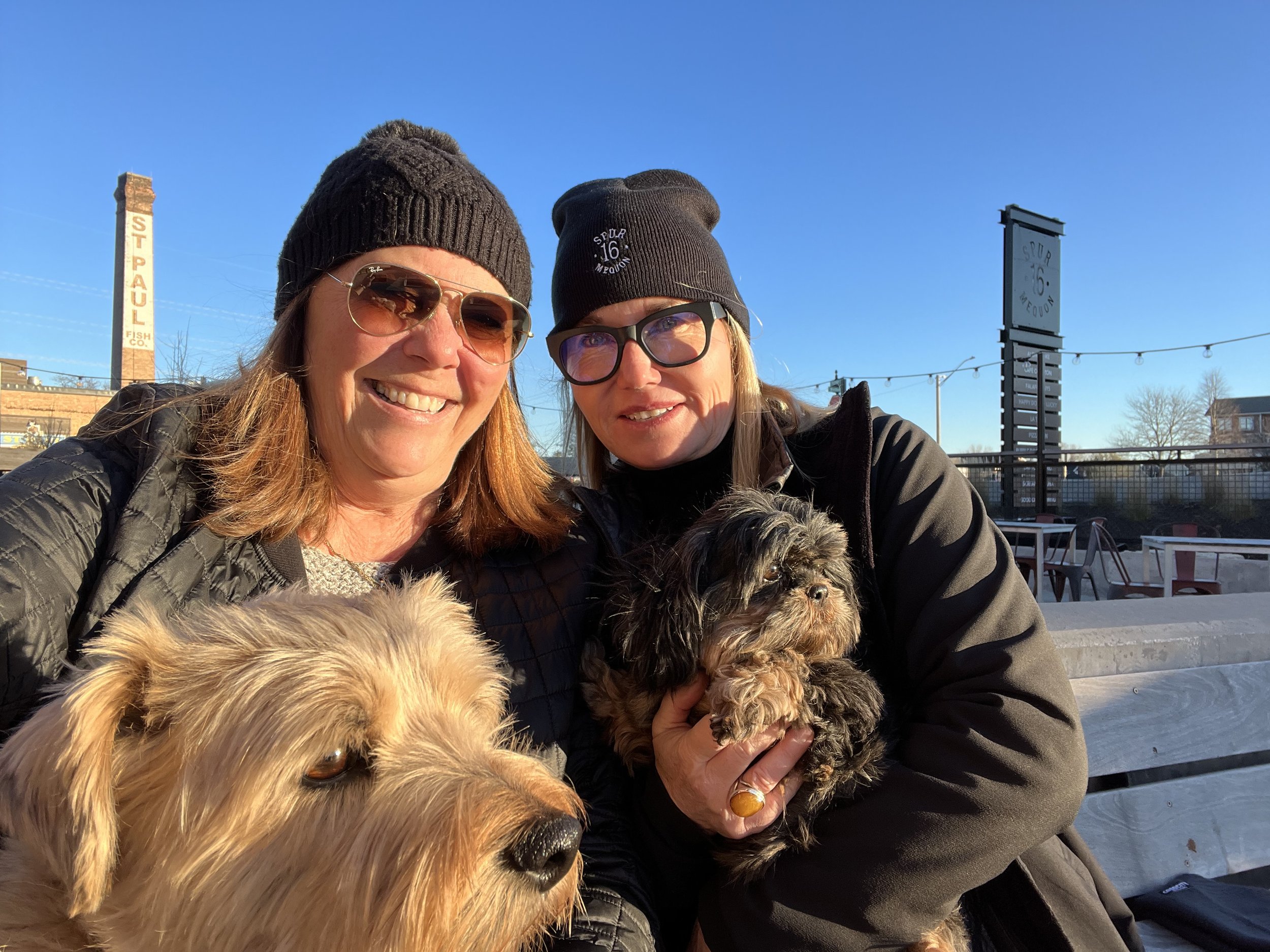 Cindy & Mary with Pups.jpg