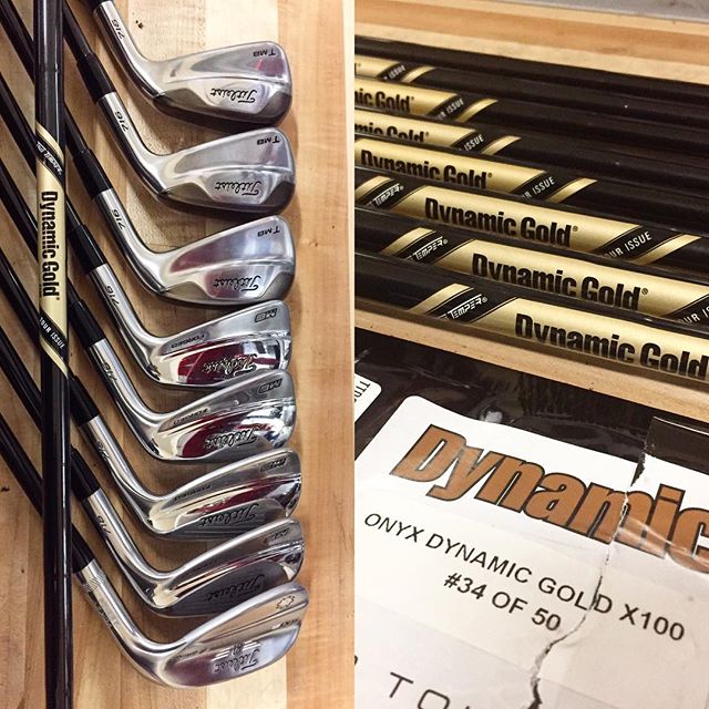 Doesn't get better than a custom set with limited edition DG X100 Onyx shafts. This set is #34 of 50!  We only have a few sets left! These ones are spoken for by @golfingjj! &bull;
&bull;
&bull;
&bull;
#customfitting #getfitted #golfdigesttop100 #gol
