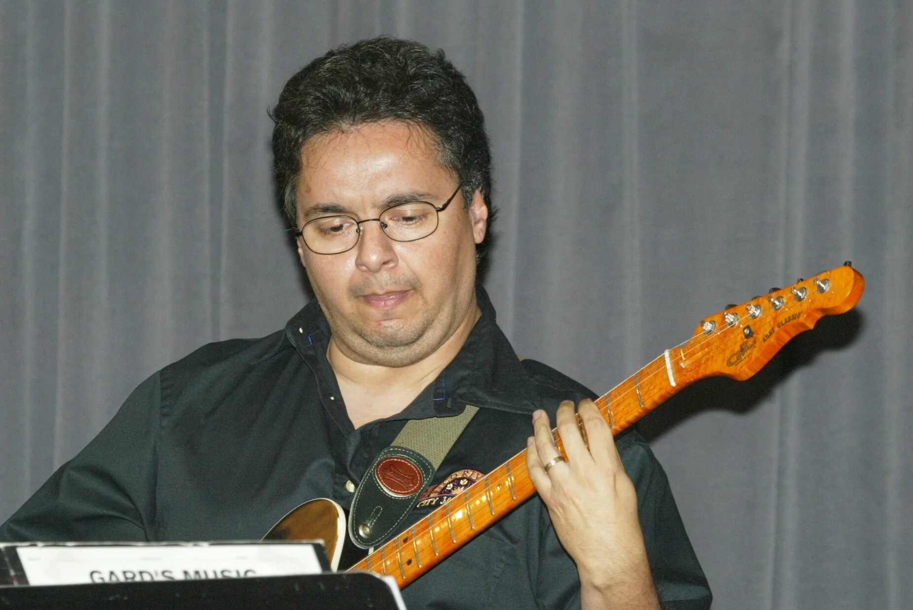  Concentrating way too hard with the Pico Rivera Jazz Band. 