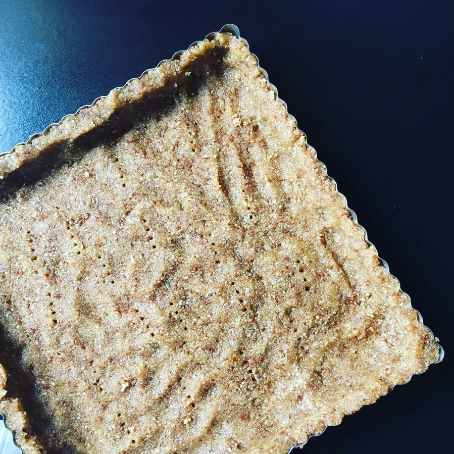 Almond Flour Olive Oil Crust, pre-bake.